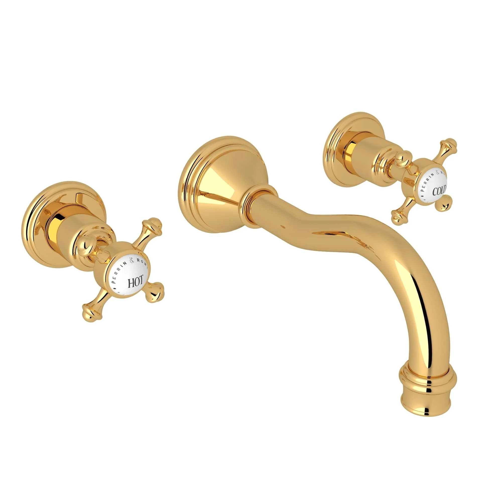 Perrin & Rowe U.3794 Georgian Era Wall Mount Lavatory Faucet - Image 3