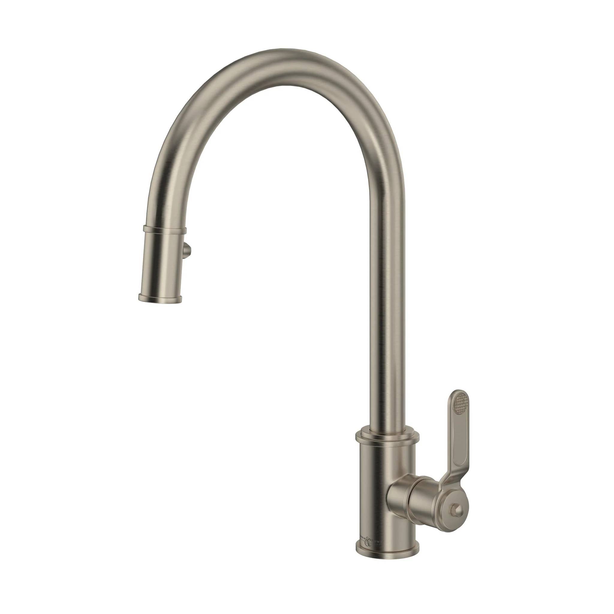 Perrin & Rowe U.4544 Armstrong Pull-Down Kitchen Faucet with C-Spout - Image 4