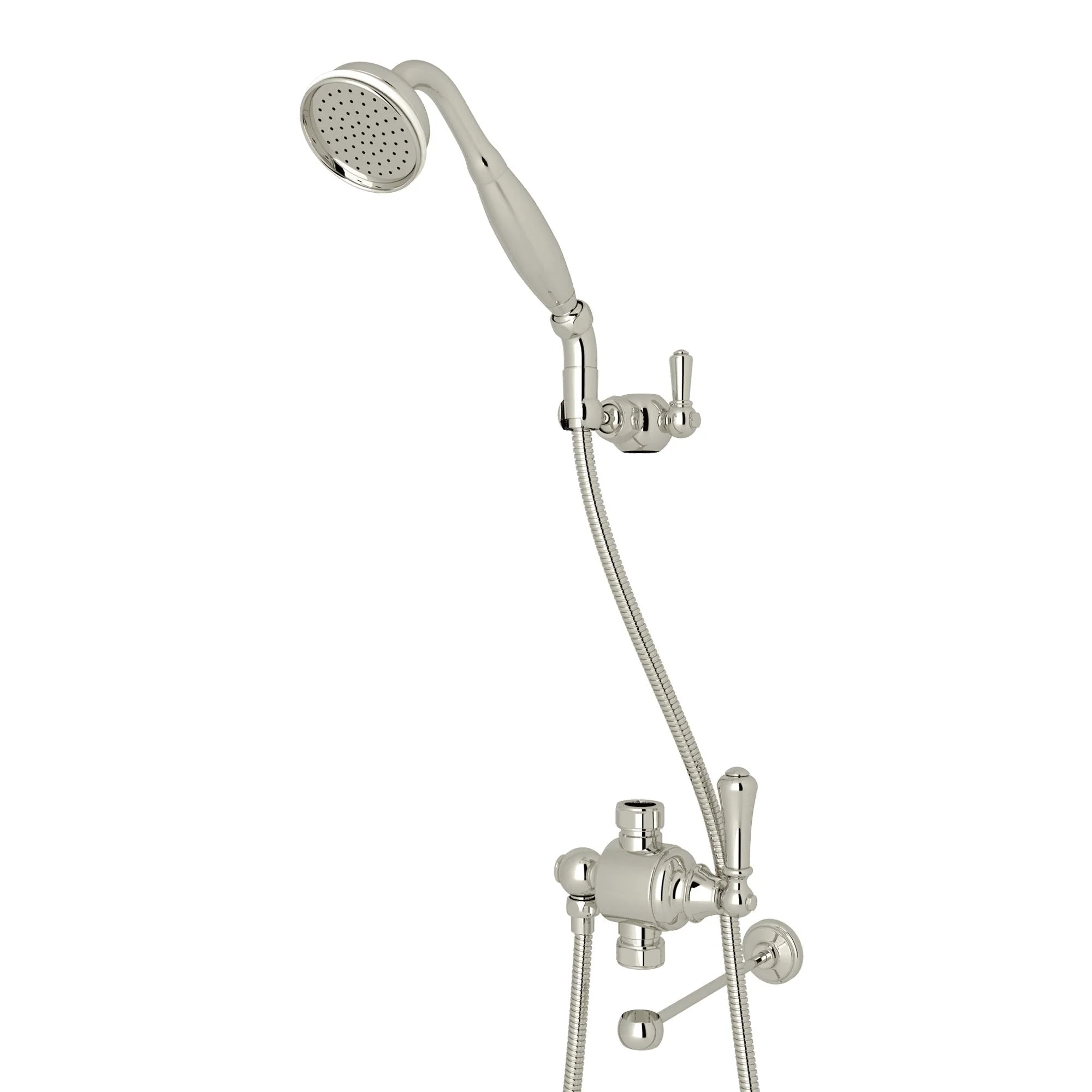 Perrin & Rowe U.5783N Riser Diverter With Handshower, Hose, And Parking Bracket - Image 4