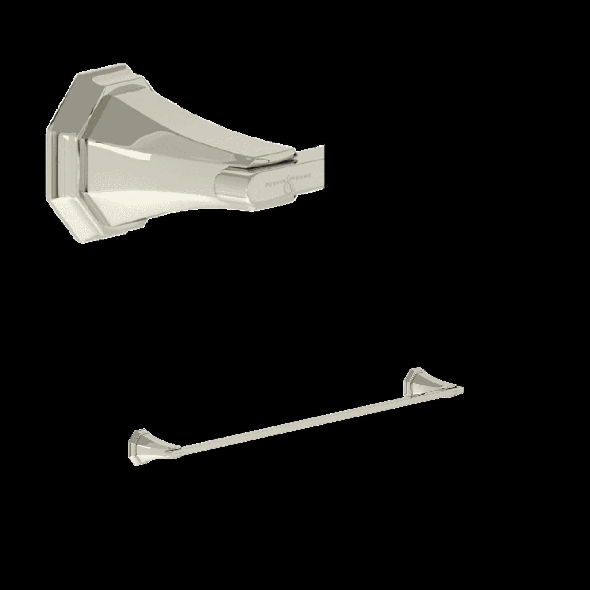 Perrin & Rowe U.6140 Deco 18" Towel Bar - Image 3
