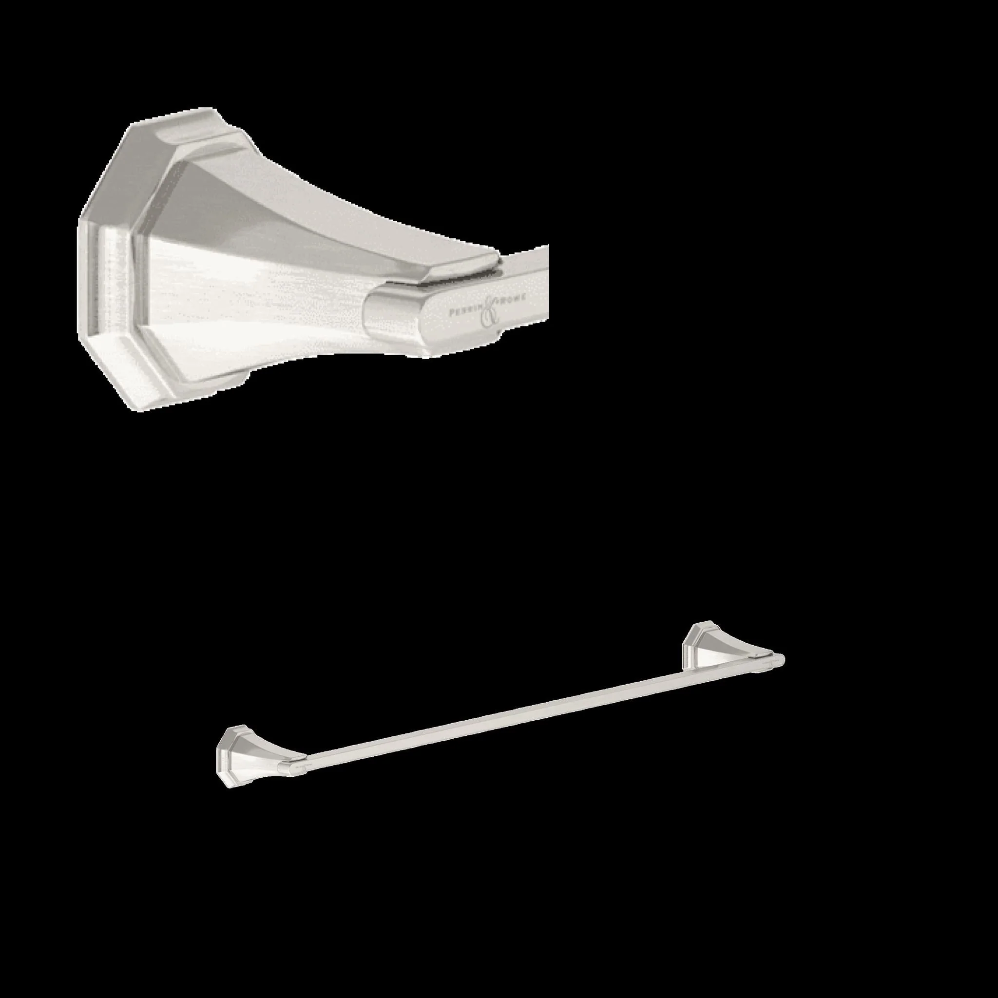 Perrin & Rowe U.6140 Deco 18" Towel Bar - Image 4