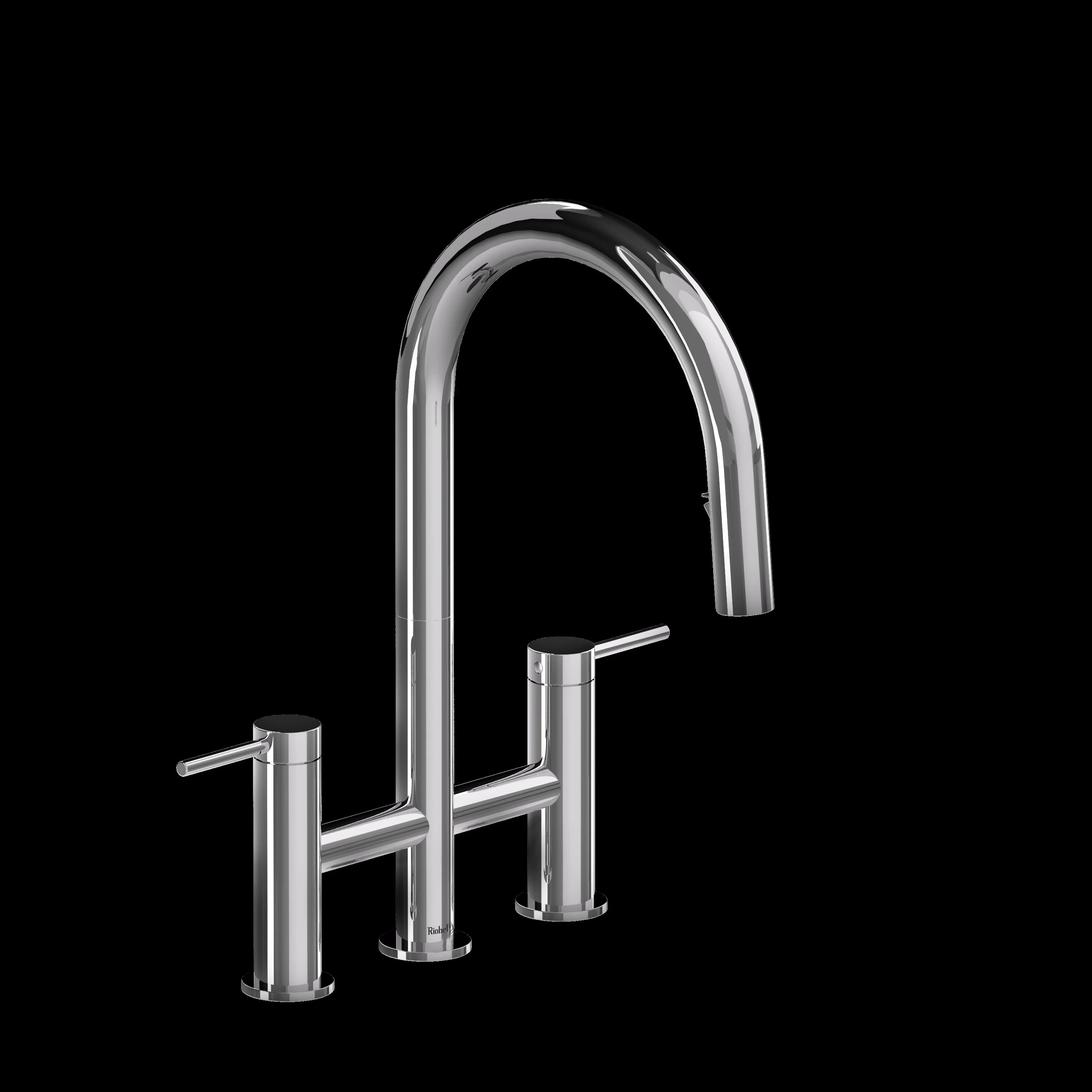 Riobel AZ400 Azure Bridge Pull-Down Kitchen Faucet - Image 3