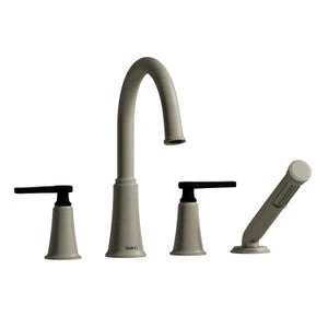 Riobel MMRD12 Momenti 4-Hole Deck Mount Tub Filler with C-Spout - Image 32