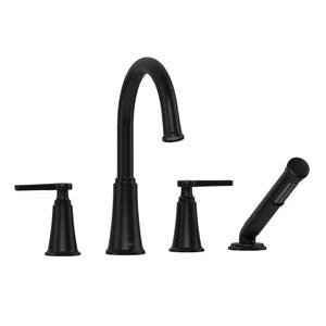Riobel MMRD12 Momenti 4-Hole Deck Mount Tub Filler with C-Spout - Image 8