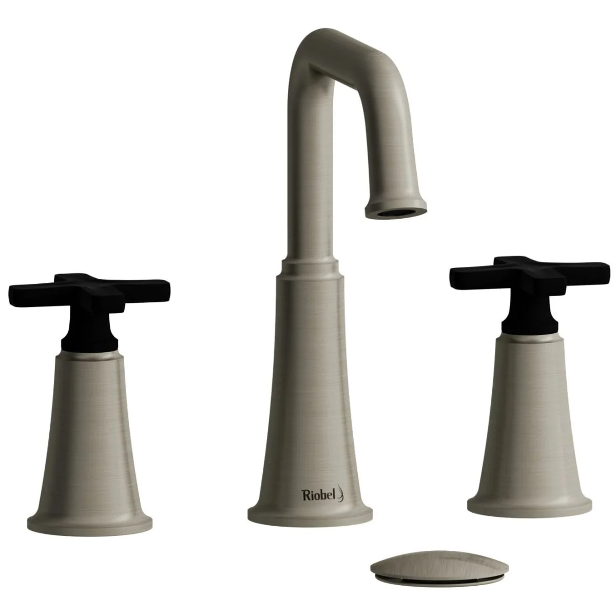 Riobel MMSQ12 Momenti 4-Hole Deck Mount Tub Filler with U-Spout