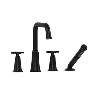 Riobel MMSQ12 Momenti 4-Hole Deck Mount Tub Filler with U-Spout - Image 13