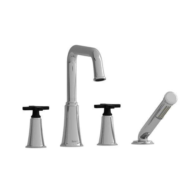 Riobel MMSQ12 Momenti 4-Hole Deck Mount Tub Filler with U-Spout - Image 36