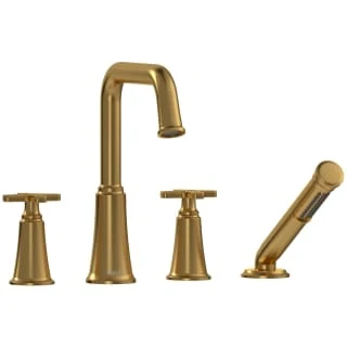 Riobel MMSQ12 Momenti 4-Hole Deck Mount Tub Filler with U-Spout - Image 7