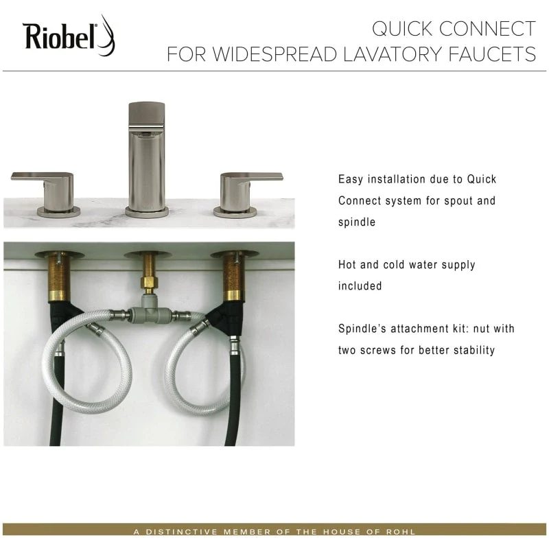 Riobel RT08 Retro Widespread Lavatory Faucet - Image 5