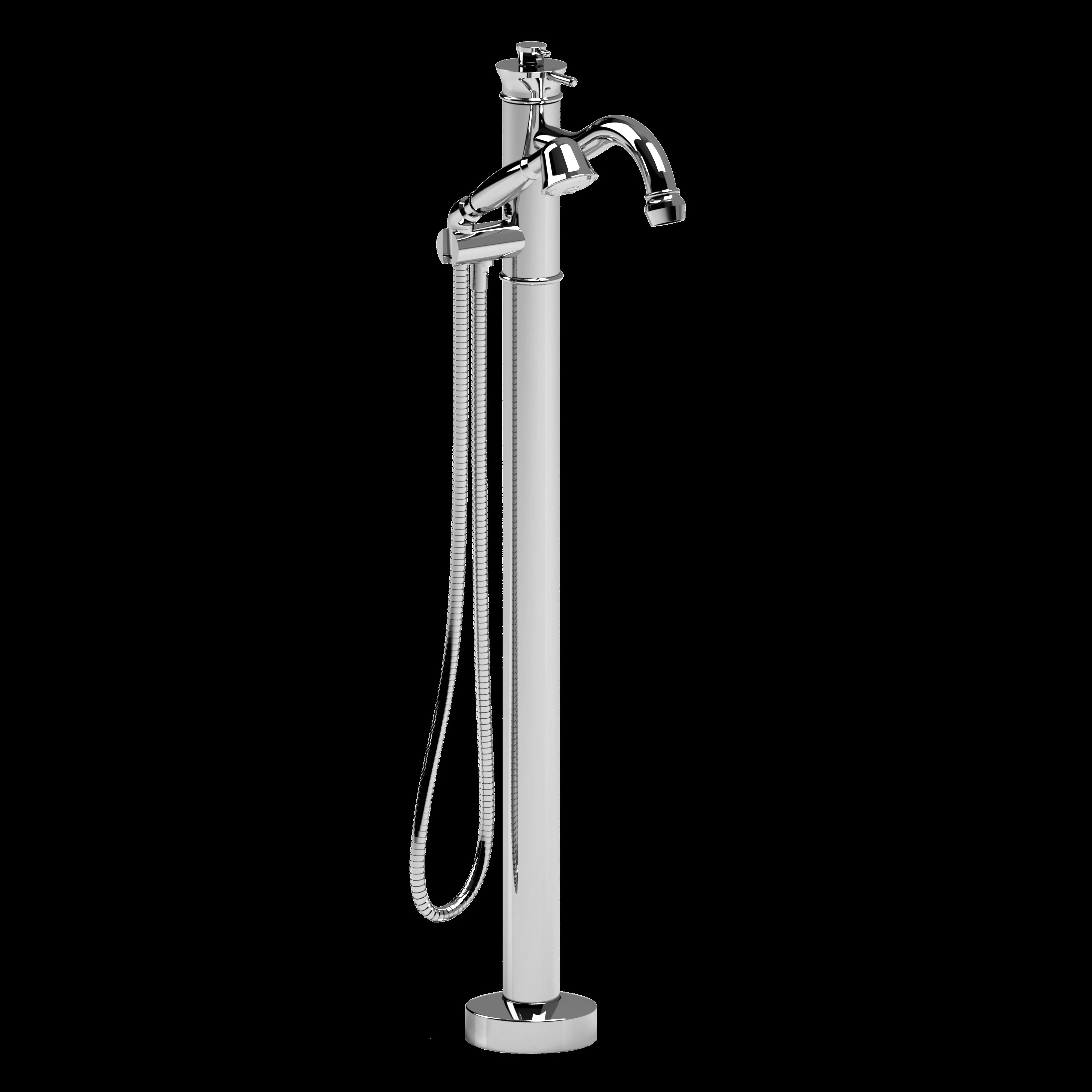 Riobel TAT39 Retro Single Hole Floor Mount Tub Filler Trim - Image 2