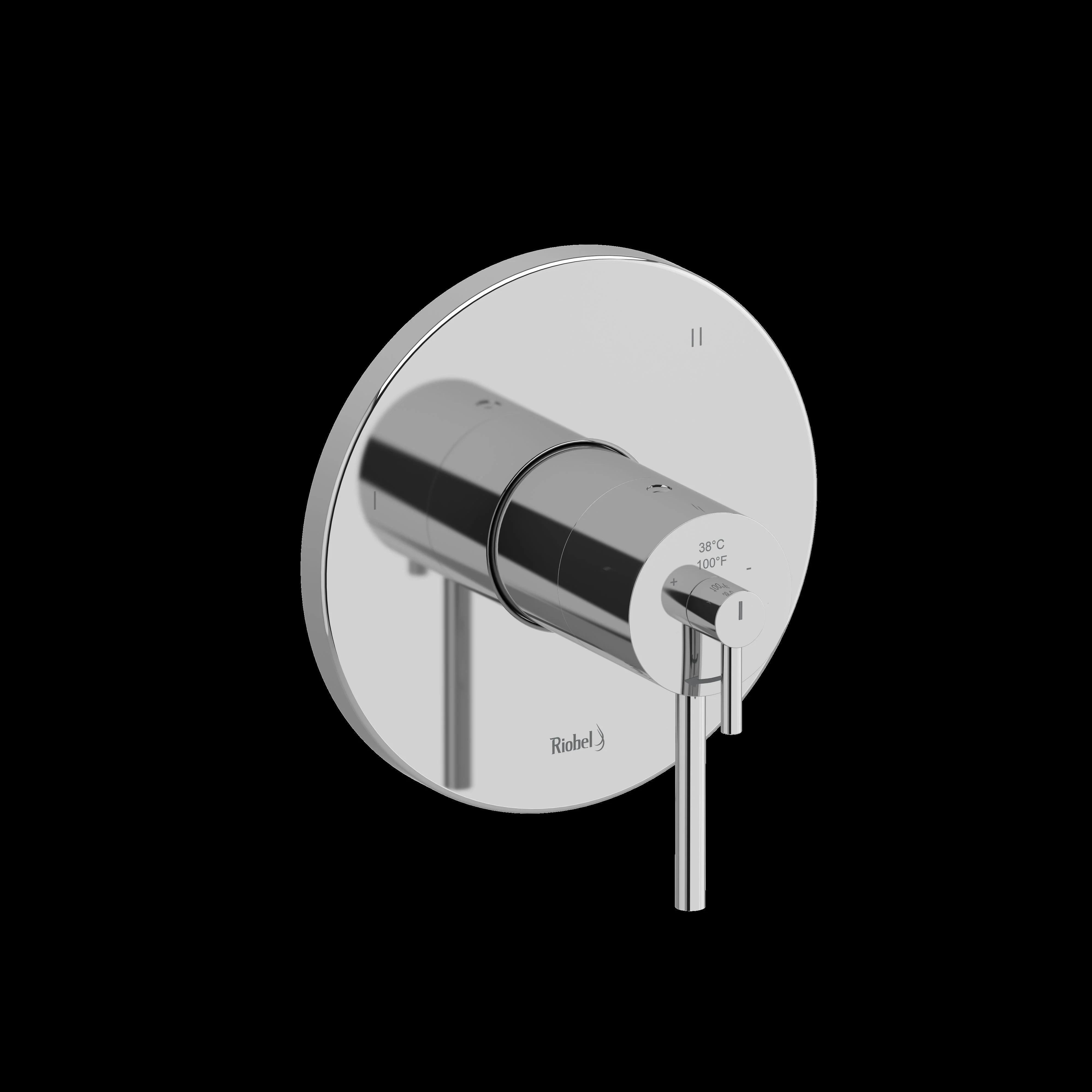 Riobel TGS47 GS 1/2" Therm & Pressure Balance Trim with 3 Functions - Image 2