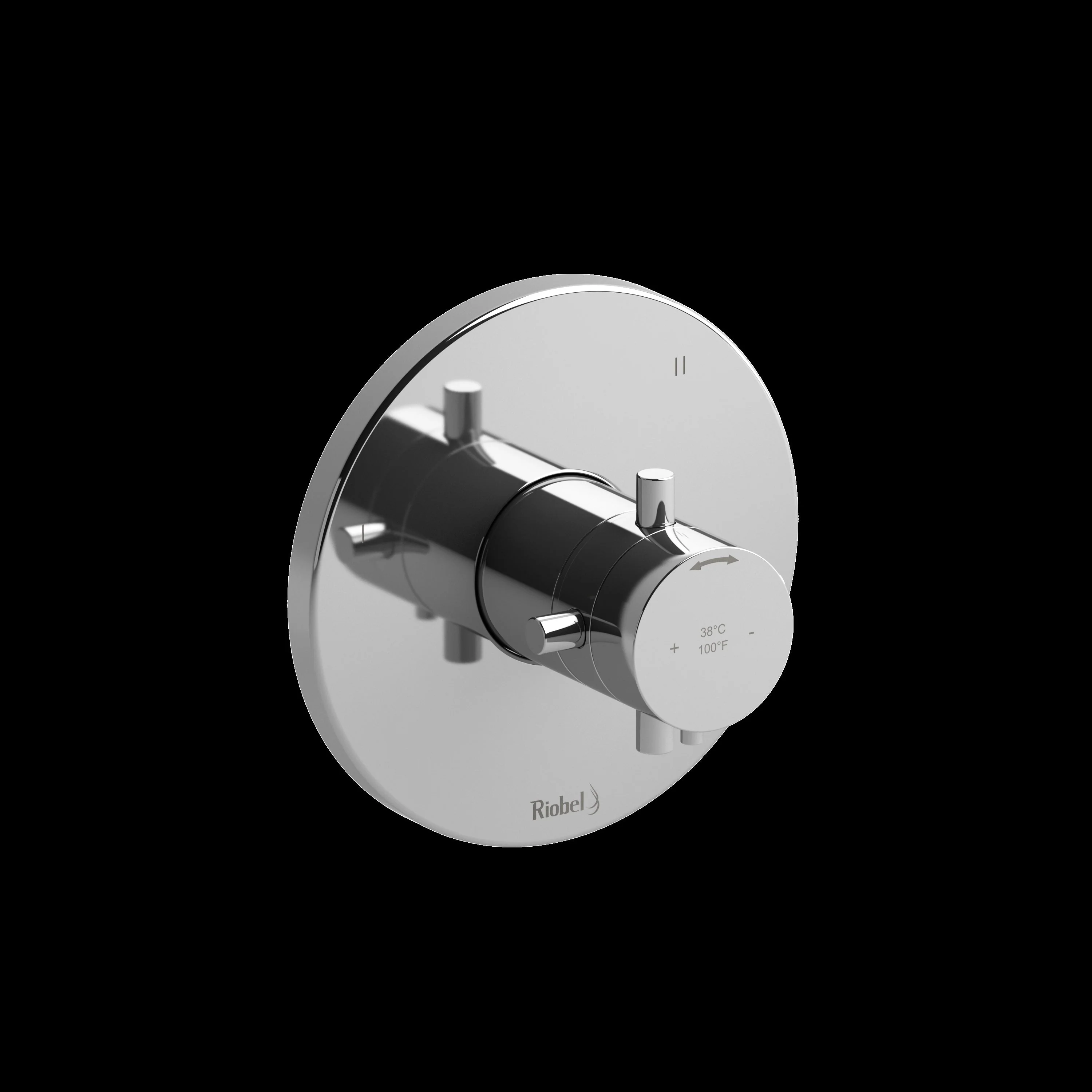 Riobel TPATM47 Pallace 1/2" Therm & Pressure Balance Trim with 3 Functions - Image 2