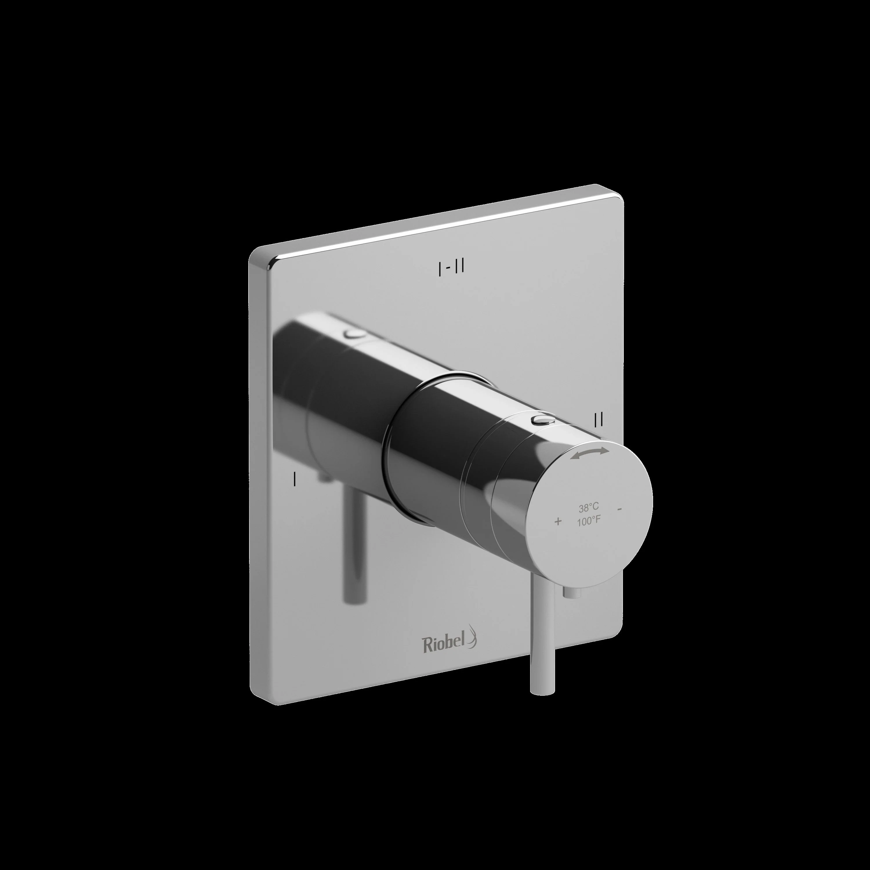 Riobel TPATQ23 Pallace 1/2" Therm & Pressure Balance Trim with 3 Functions - Image 4