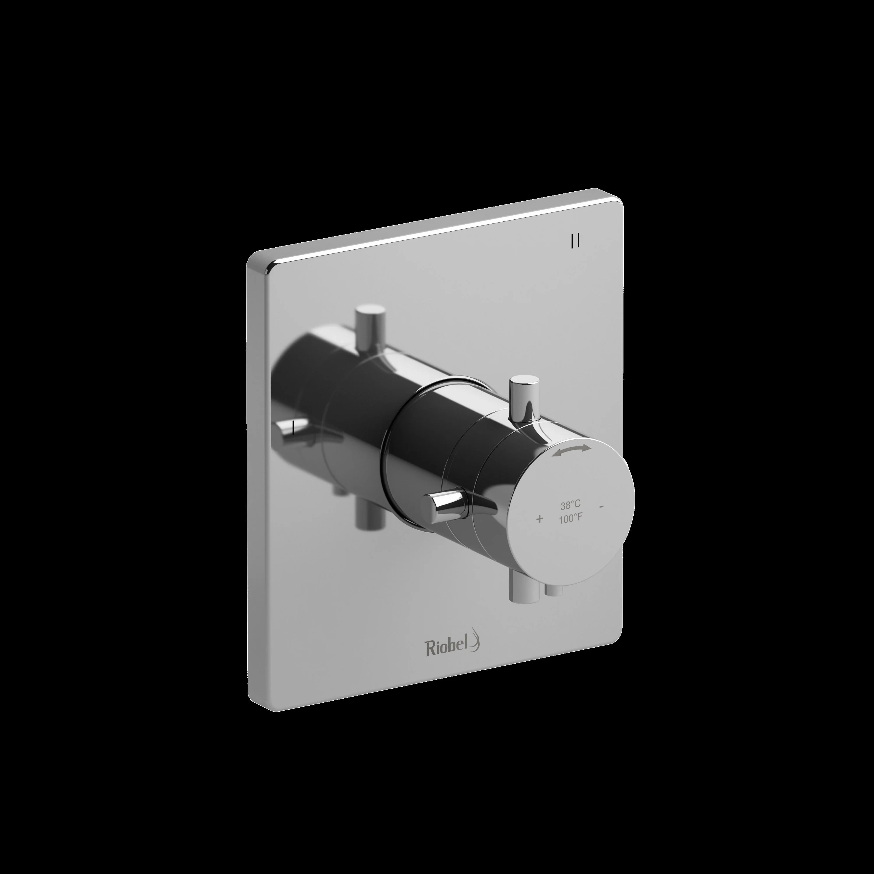 Riobel TPATQ45 Pallace 1/2" Therm & Pressure Balance Trim with 5 Functions - Image 2