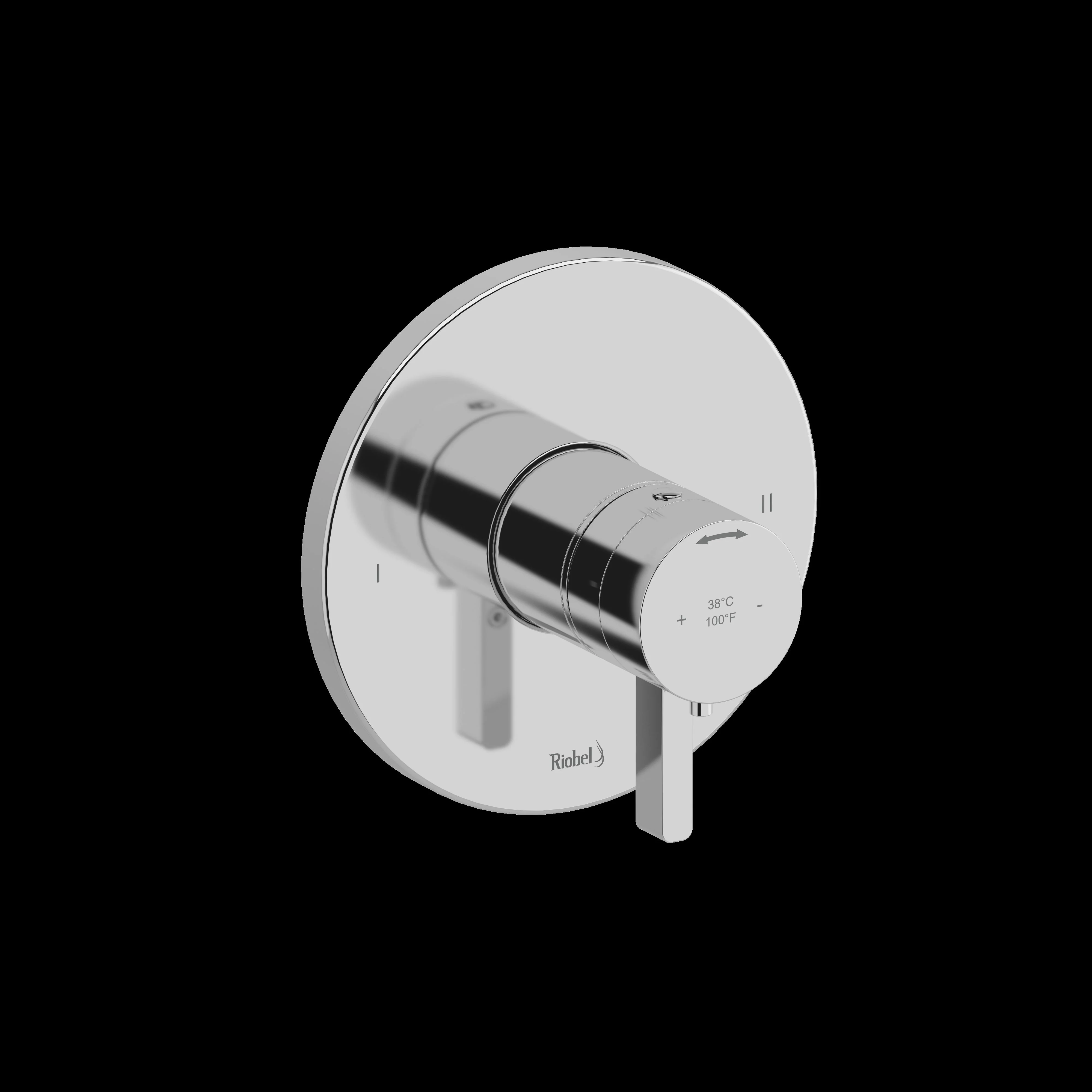Riobel TPXTM44 Paradox 1/2" Therm & Pressure Balance Trim with 2 Functions - Image 3