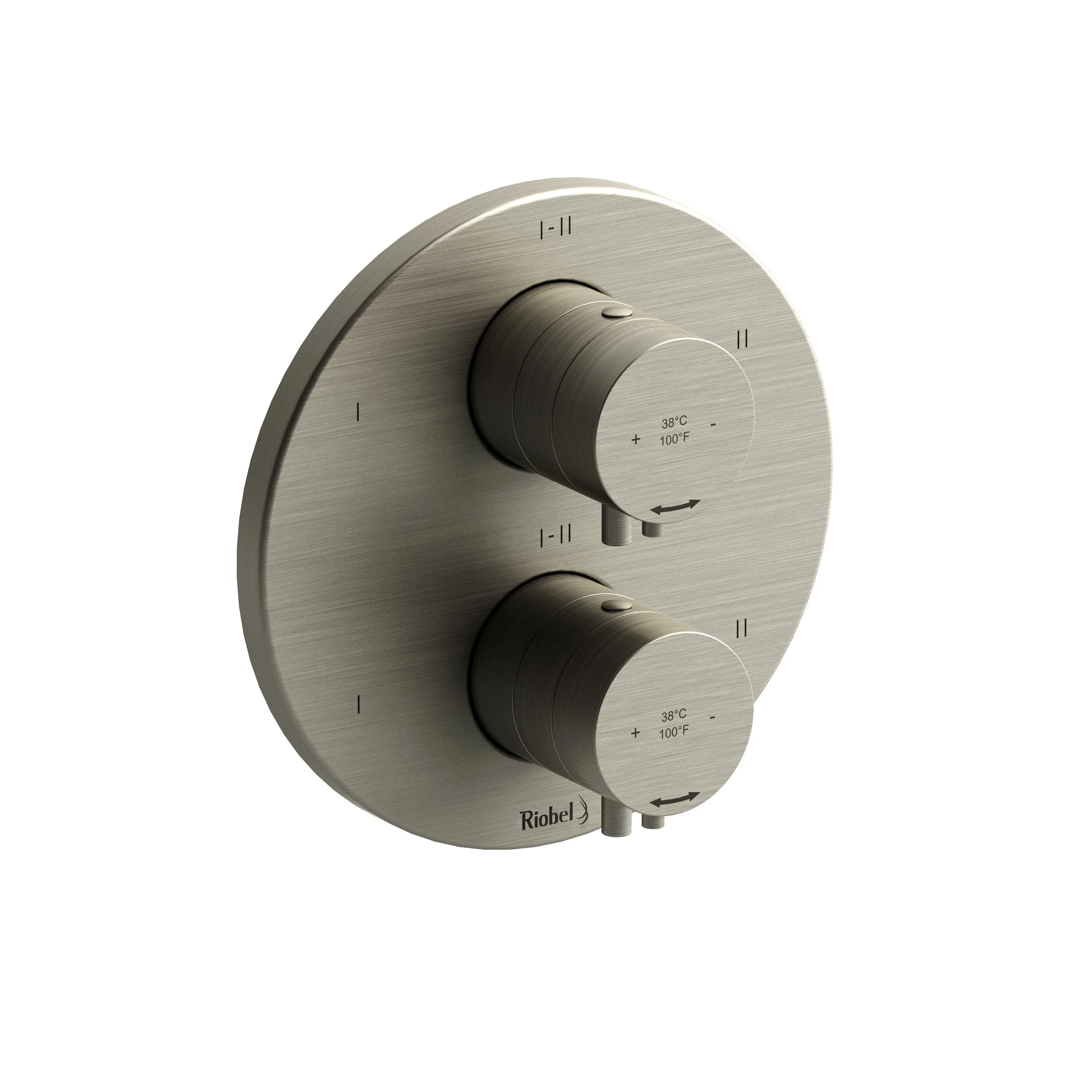 Riobel TSYTM46 Sylla 3/4" Therm & Pressure Balance Trim with 6 Functions
