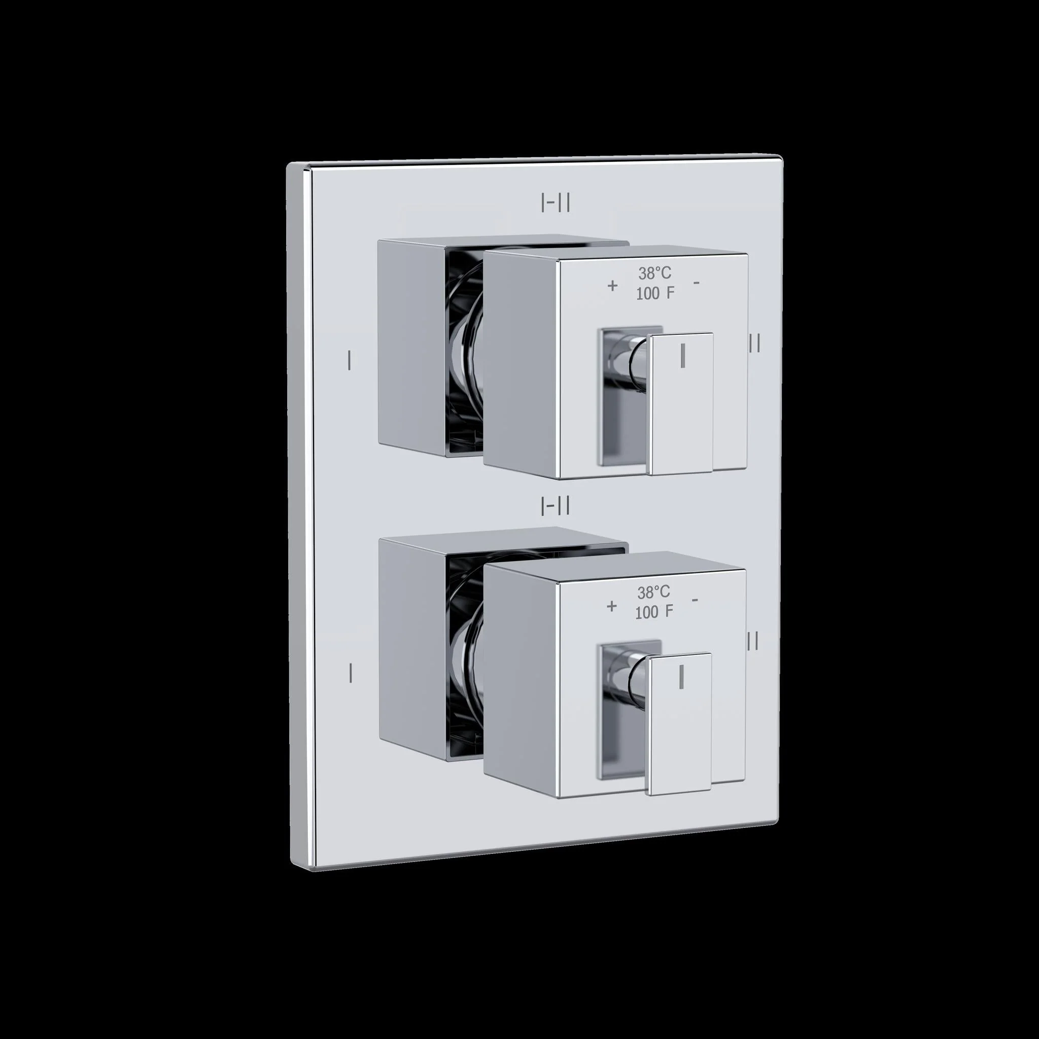 Riobel TZOTQ46 Zendo 3/4" Therm & Pressure Balance Trim with 6 Functions - Image 2