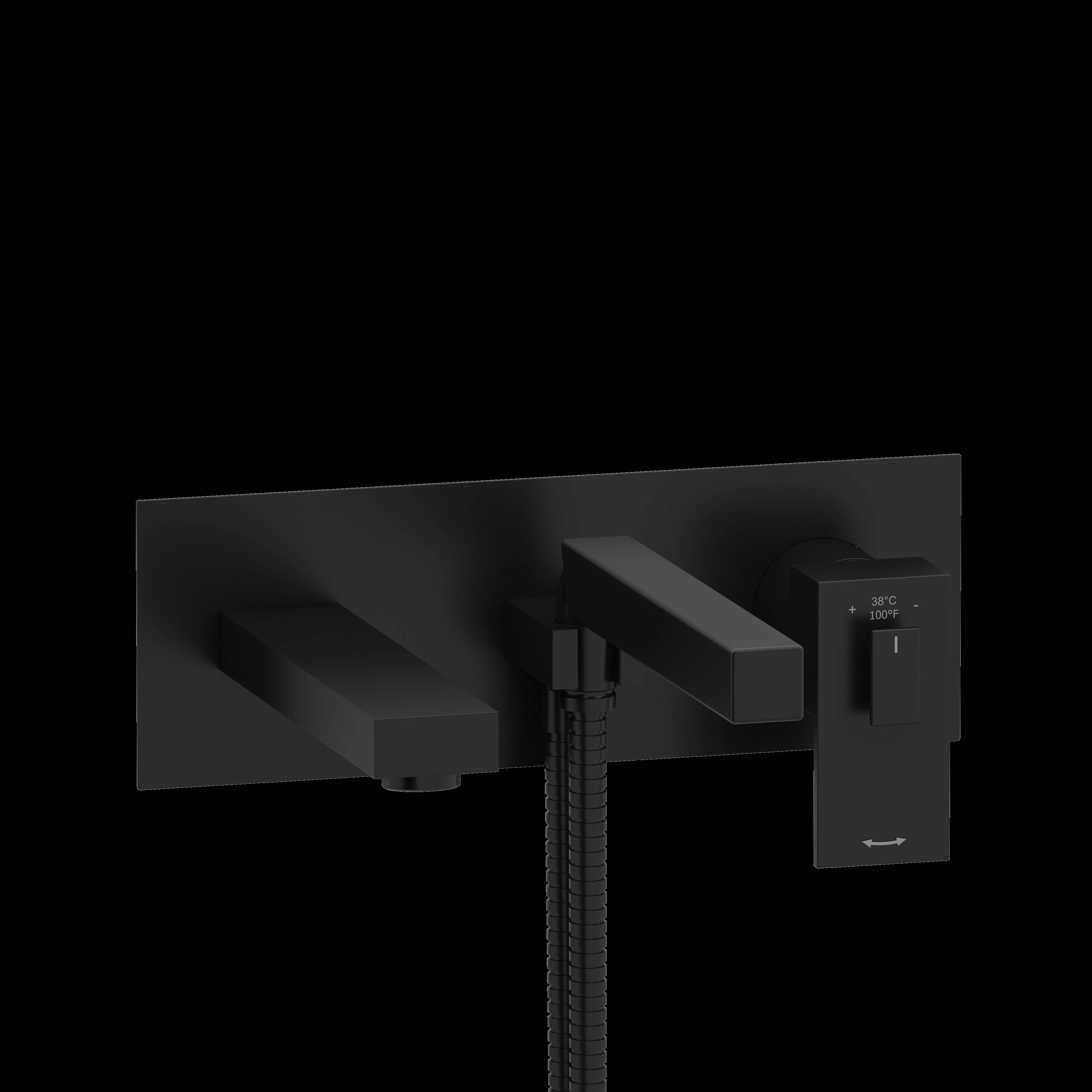 Riobel US21 Kubik Wall Mount Tub Filler