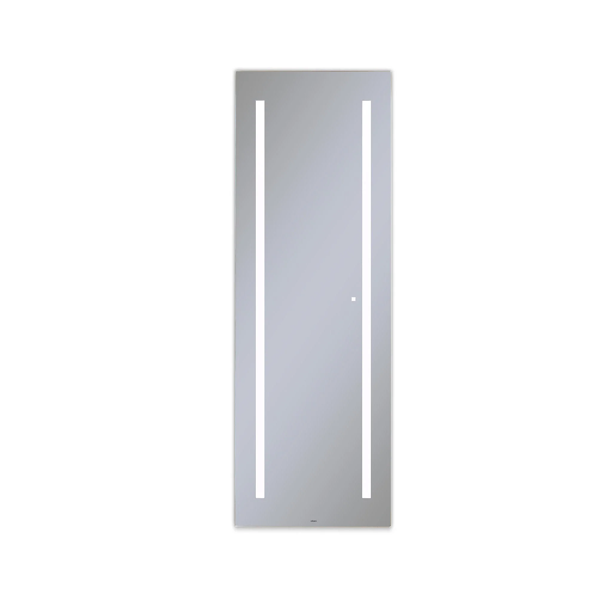 robern AM2470RFP AiO Full Length Lighted Mirror, 24" x 70" x 1-1/2", LUM Lighting, 4000K Temperature (Cool Light), Dimmable, USB Charging Ports