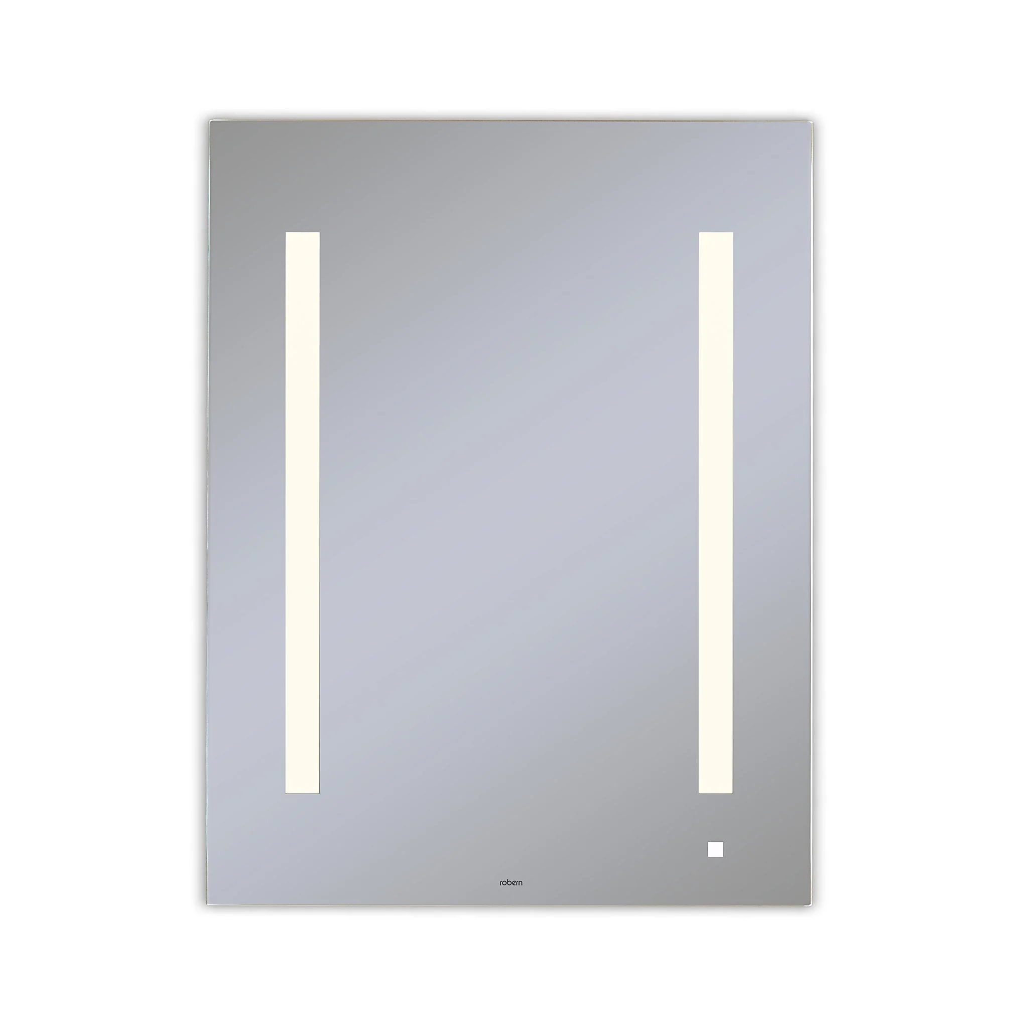 robern AM2430RFPAW AiO Lighted Mirror, 24" x 30" x 1-1/2", LUM Lighting, 2700K Temperature (Warm Light), Dimmable, OM Audio, USB Charging Ports
