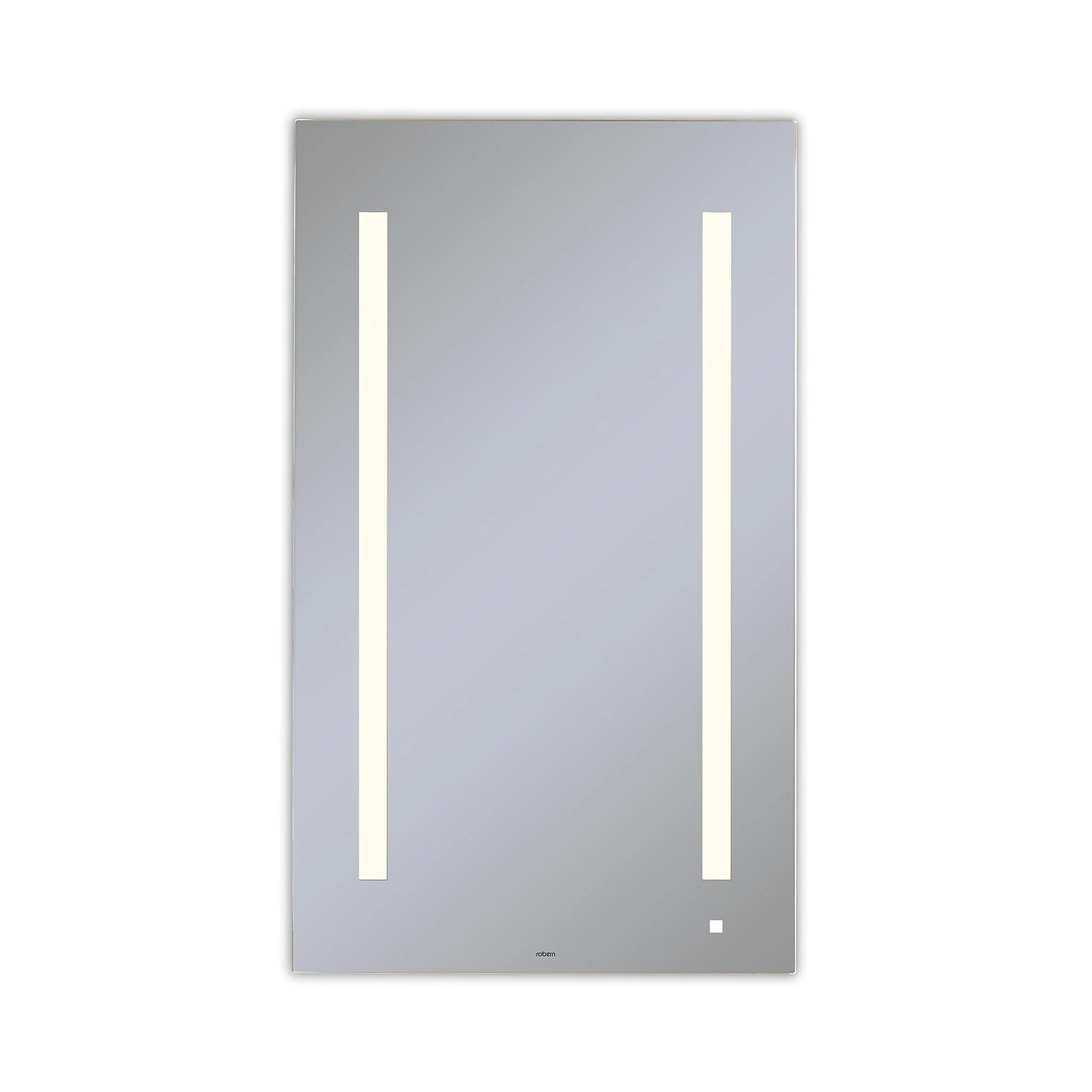 robern AM2440RFPAW AiO Lighted Mirror, 24" x 40" x 1-1/2", LUM Lighting, 2700K Temperature (Warm Light), Dimmable, OM Audio, USB Charging Ports