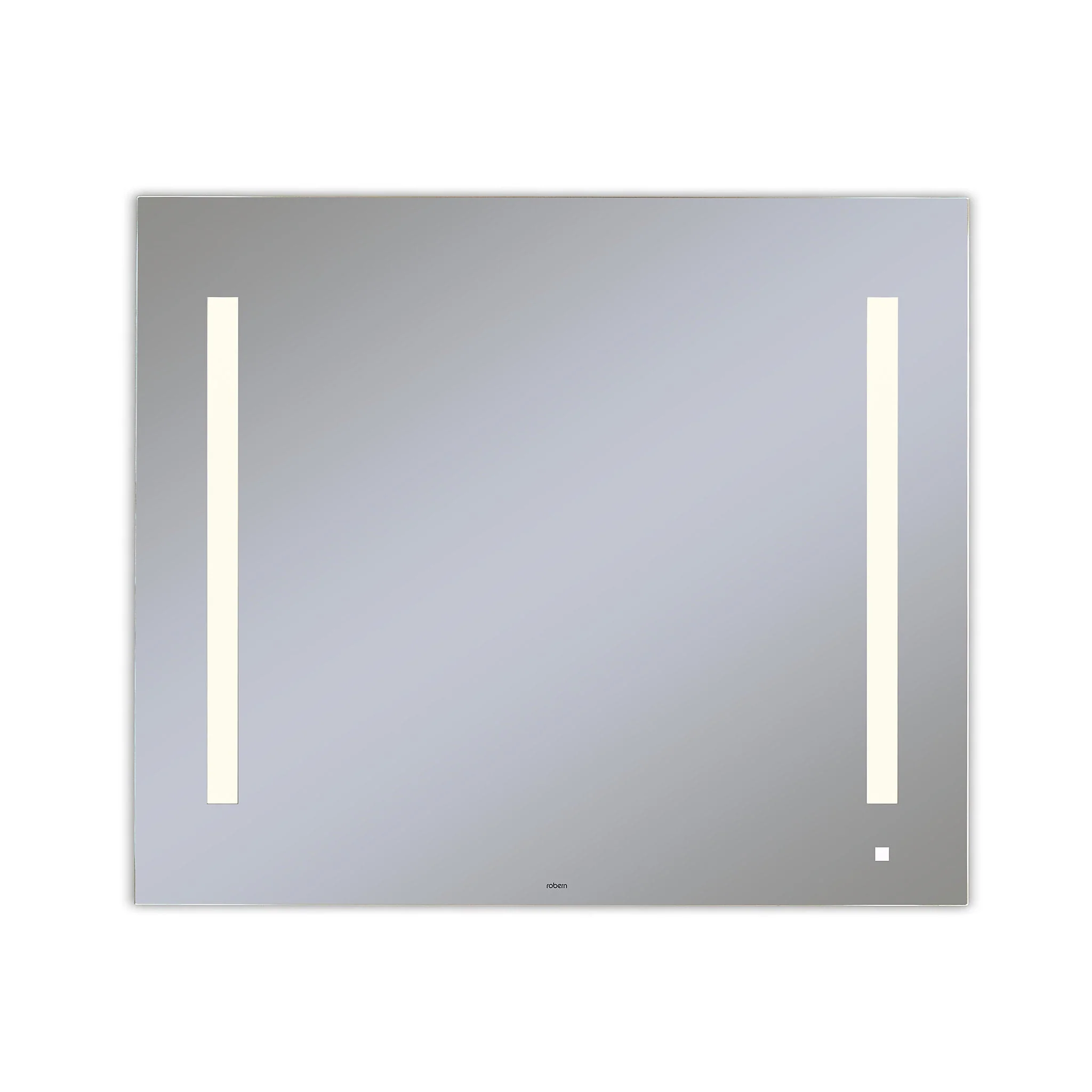 robern AM3630RFPAW AiO Lighted Mirror, 36" x 30" 1-1/2", LUM Lighting, 2700K Temperature (Warm Light), Dimmable, OM Audio, USB Charging Ports