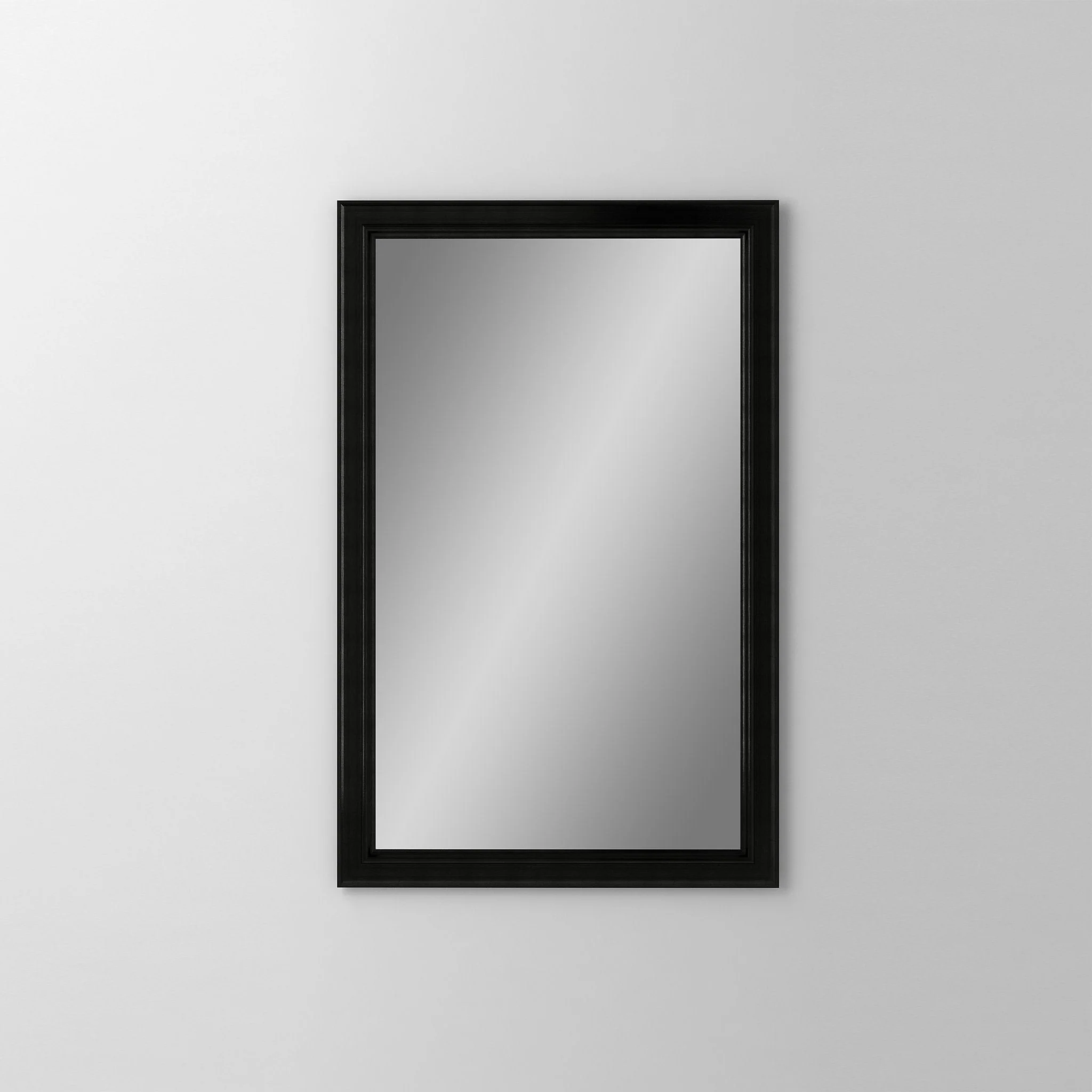 robern DC2030D4BMG74 Main Line Cabinet, 20" x 30" x 4", Bryn Mawr Frame, Brushed Black, Reversible Hinge, Non-Electric