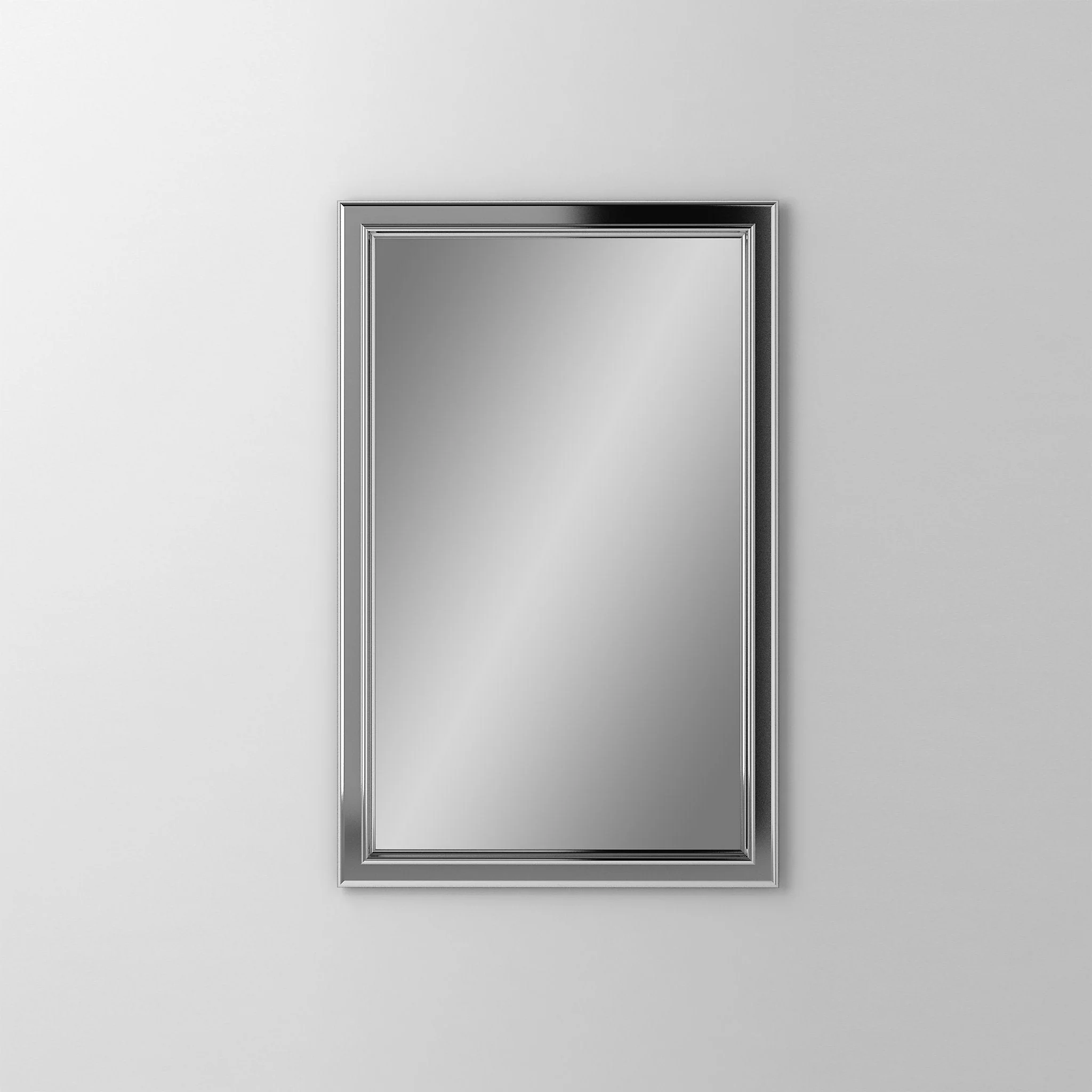 robern DC2030D4BMGLE76 Main Line Cabinet, 20" x 30" x 4", Bryn Mawr Frame, Chrome, Left Hinge, Electric