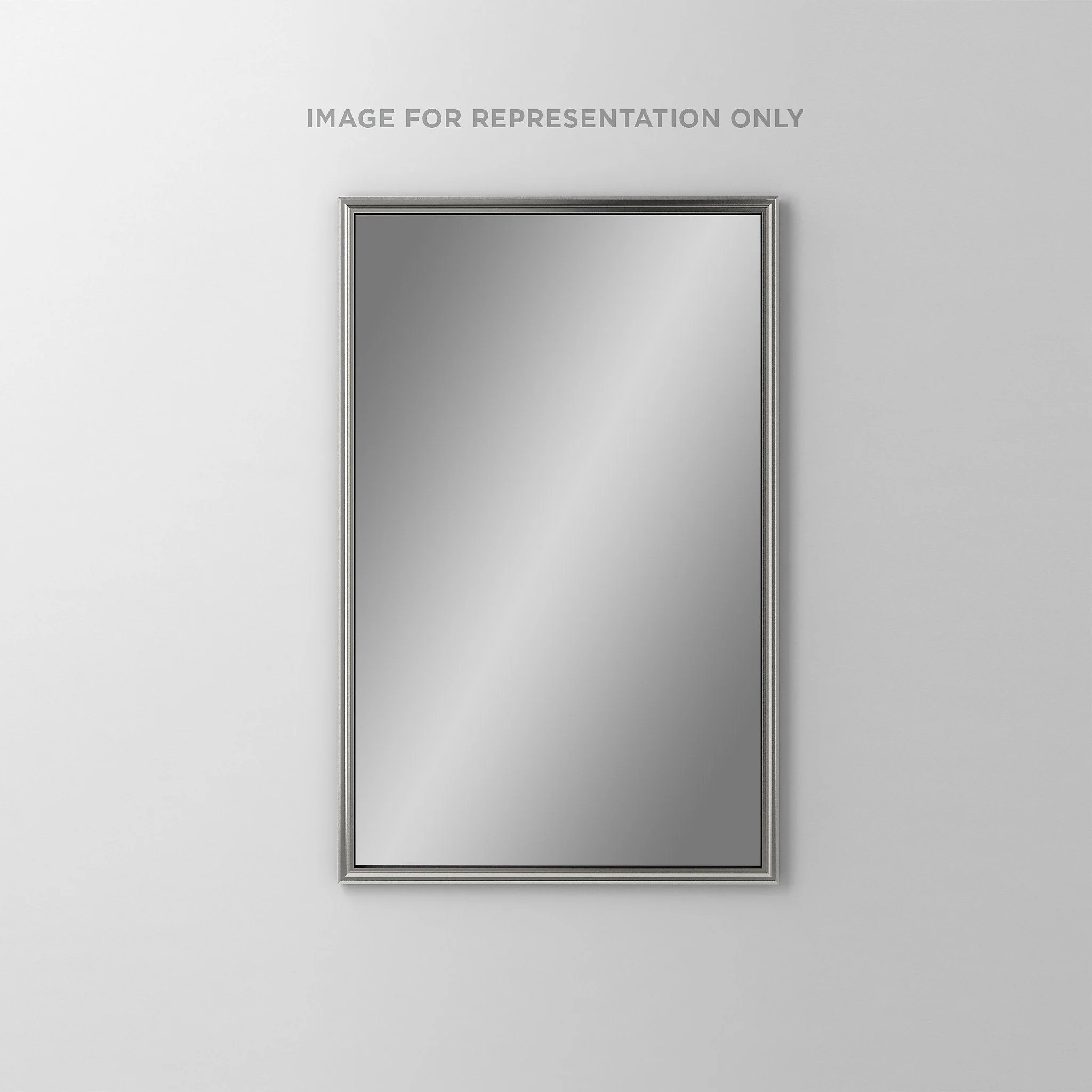 robern DC2030D6RMGLE71 Main Line Cabinet, 20" x 30" x 6", Rosemont Frame, Brushed Nickel, Left Hinge, Electric