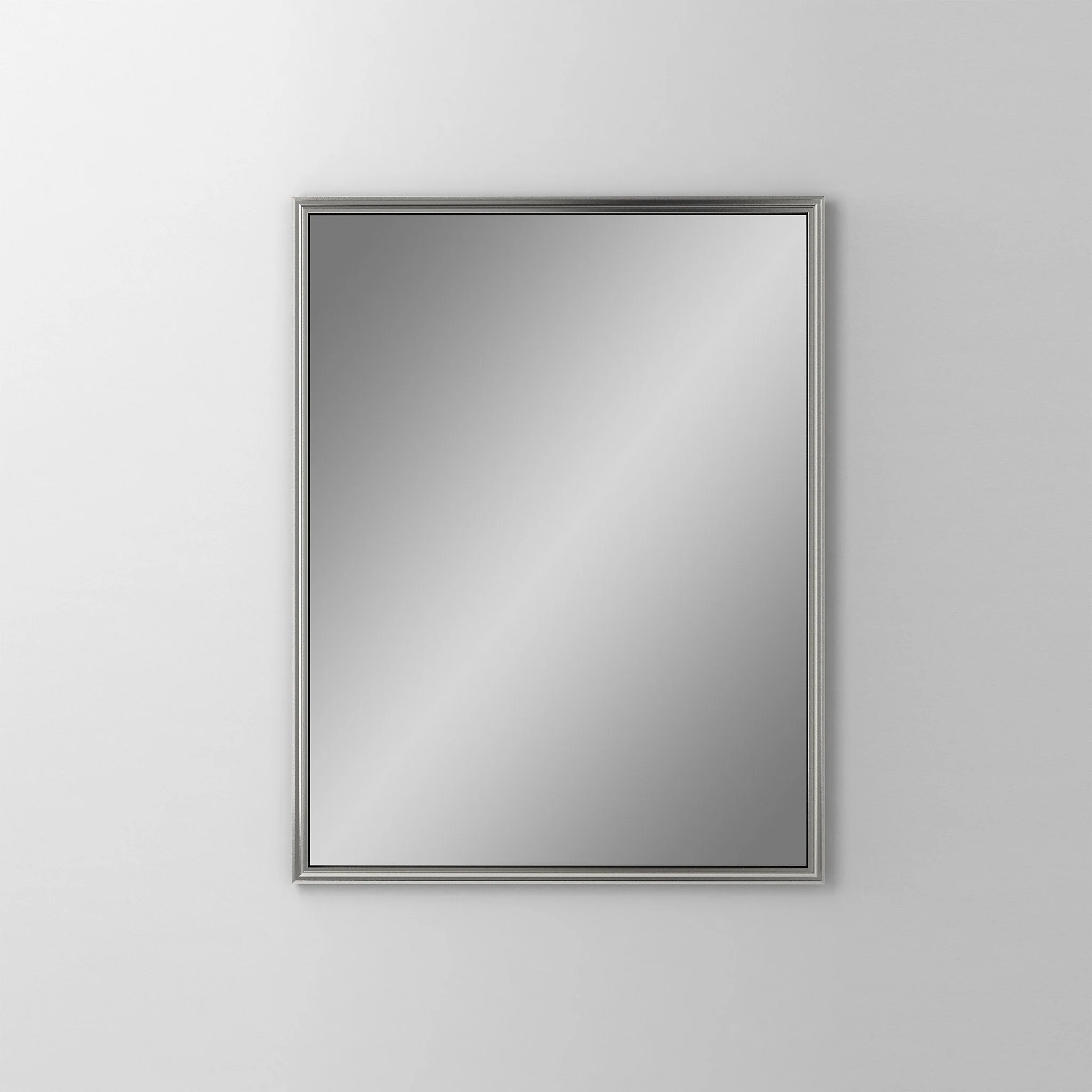 robern DC2430D4RMG70 Main Line Cabinet, 24" x 30" x 4", Rosemont Frame, Satin Nickel, Reversible Hinge, Non-Electric
