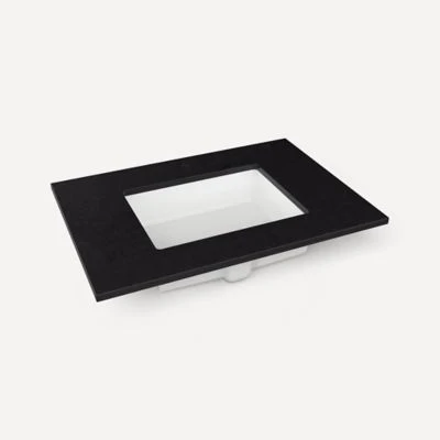 Robern Engineered Stone Top Quartz Stone Vanity Top, 31" x 3/4" x 22", Center Undercounter Sink, Single Hole, For Islamorada and Sinca - Image 2