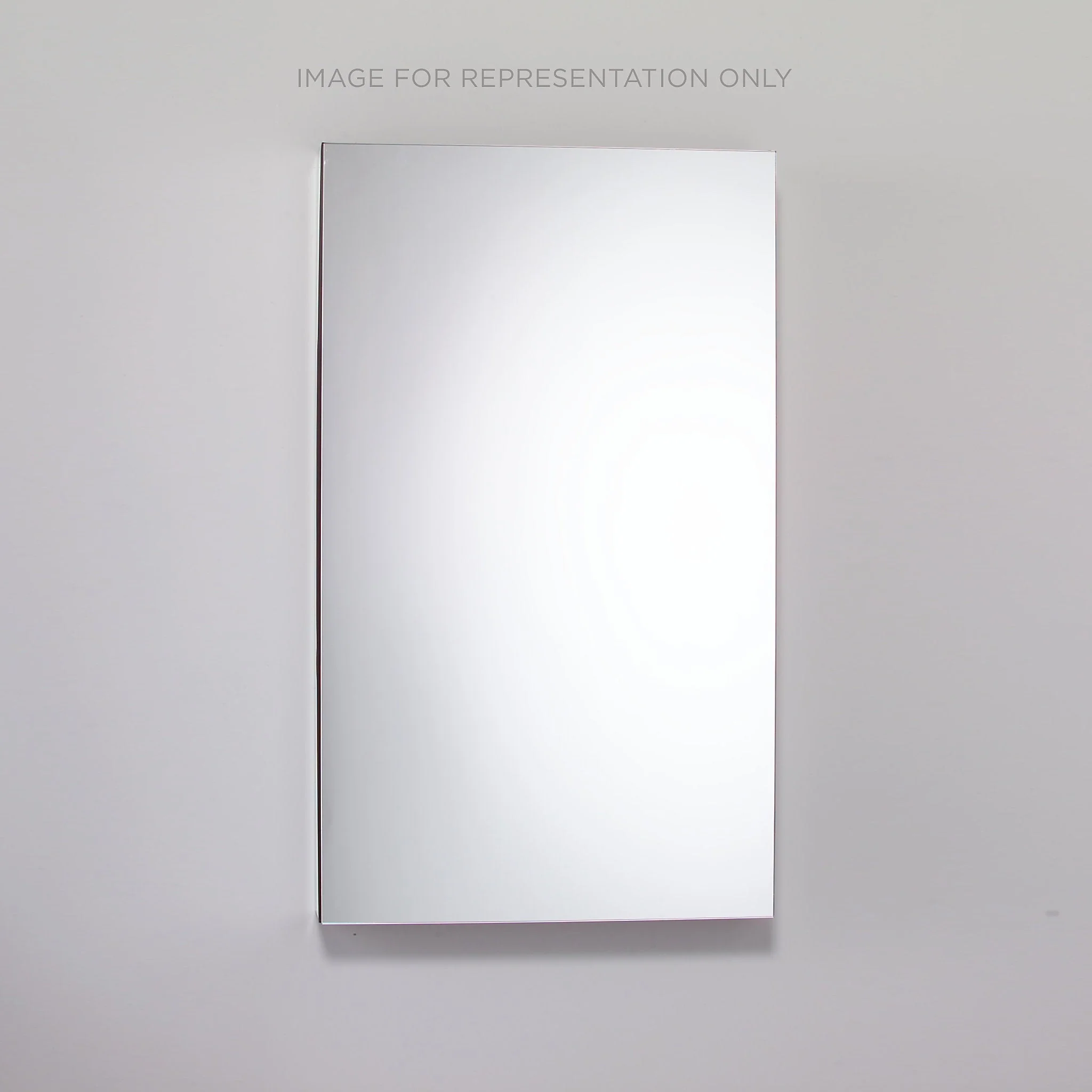robern MC2430D4FPR M Series Cabinet, 24" x 30" x 4", Flat Top, Polished Edge, Right Hinge