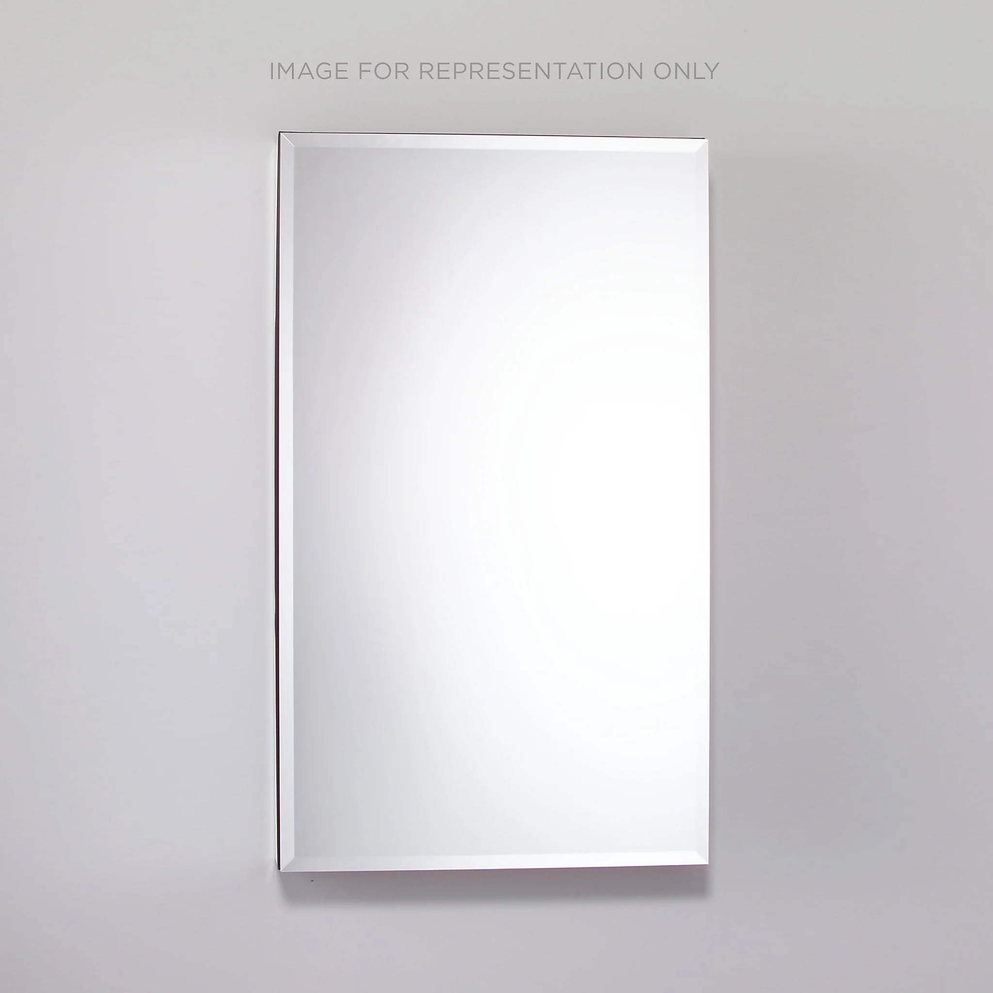 robern MC2440D8FBRE4 M Series Cabinet, 24" x 40" x 8", Flat Top, Bevel Edge, Right Hinge, Electric, Night Light, Defogger
