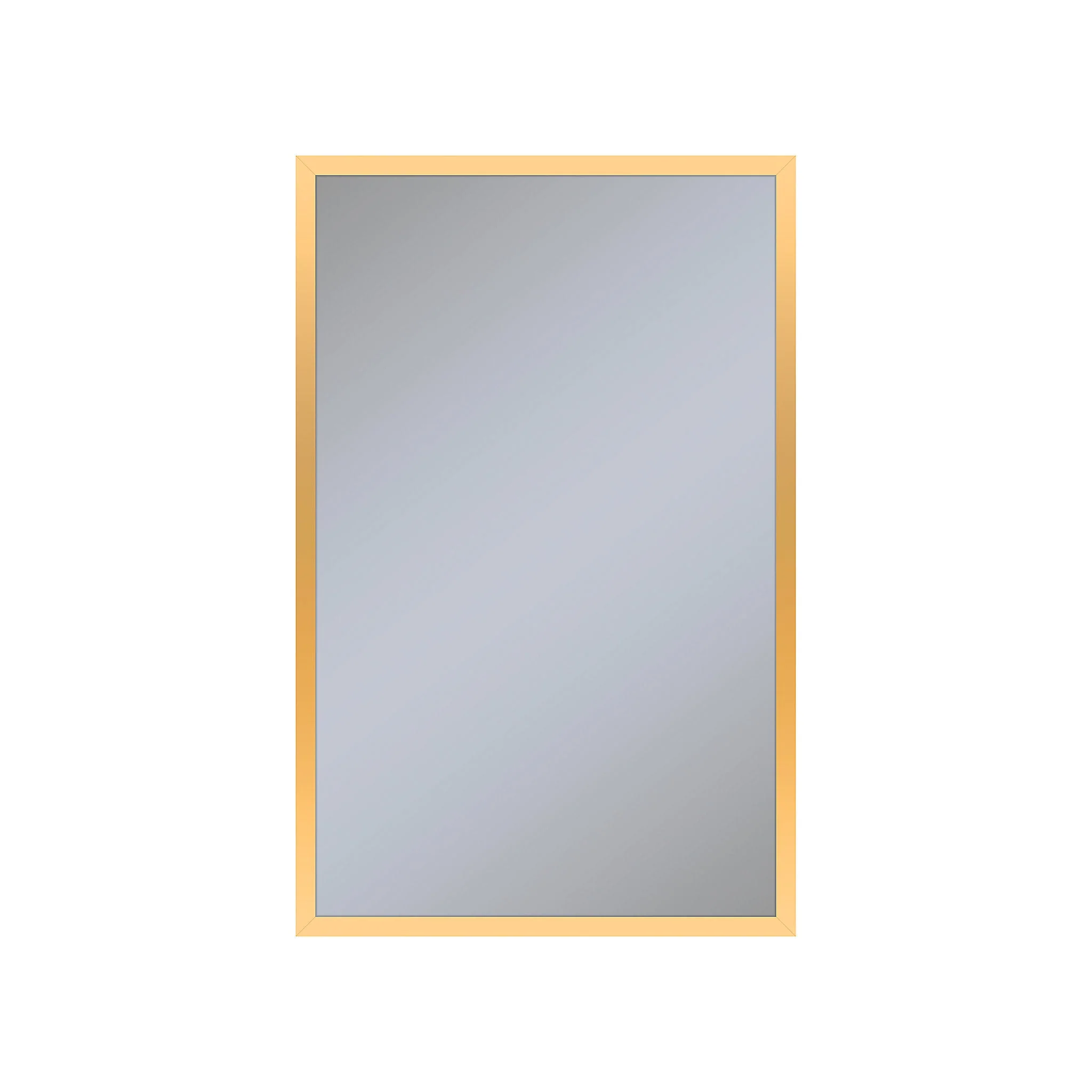 robern PC2030D4TNN82 Profiles Framed Cabinet, 20" x 30" x 4", Matte Gold, Non-Electric, Reversible Hinge