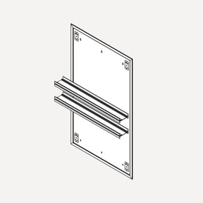Robern Profiles Mirror Ganging Kit, 24" W x 40" H