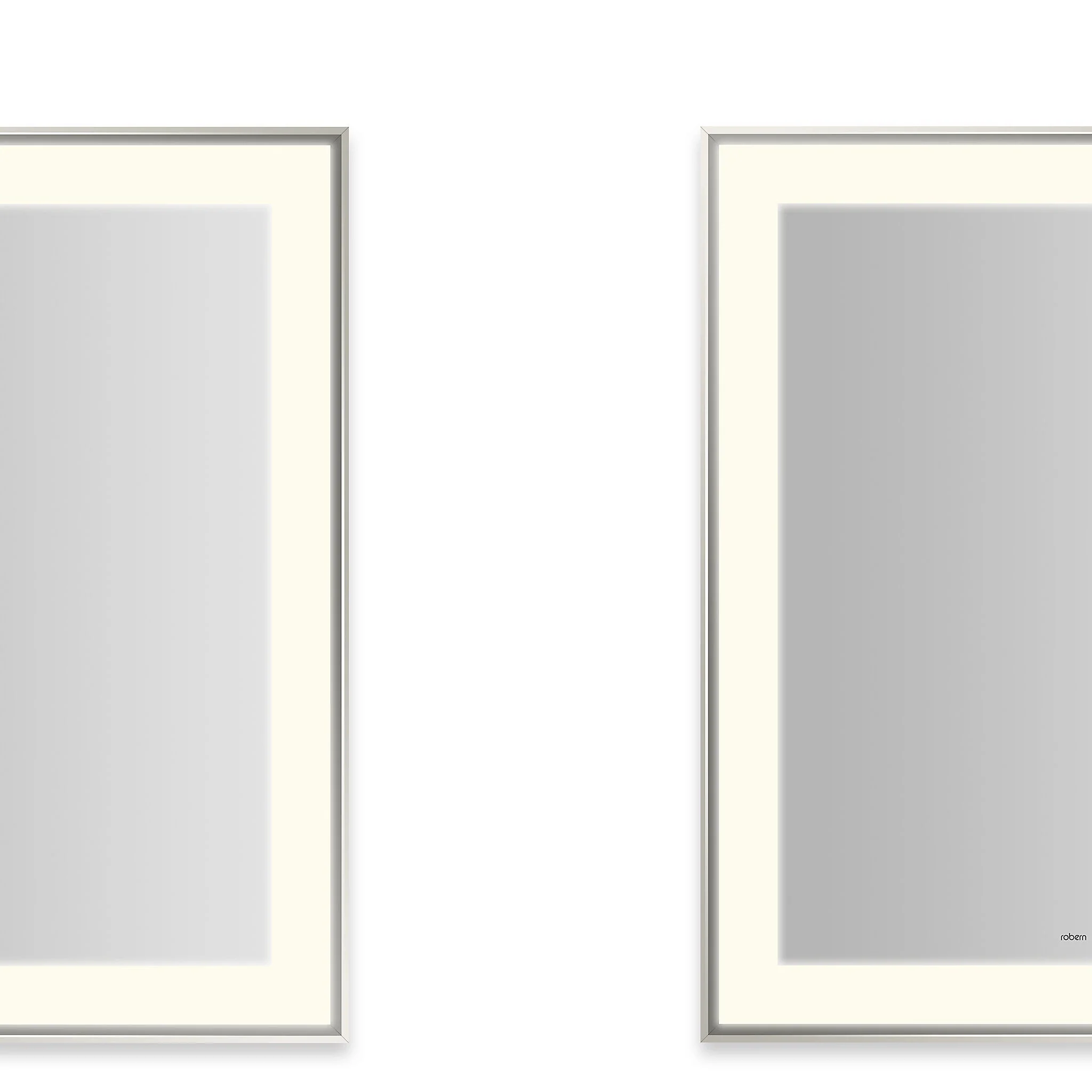 Robern Sculpt Lighted Mirror, 25” x 31” x 2-1/4", Slim Museum Frame, Perimeter Light Pattern, Warm White (3000K), Dimmable, Defogger, Title 24 Compliant - Image 2