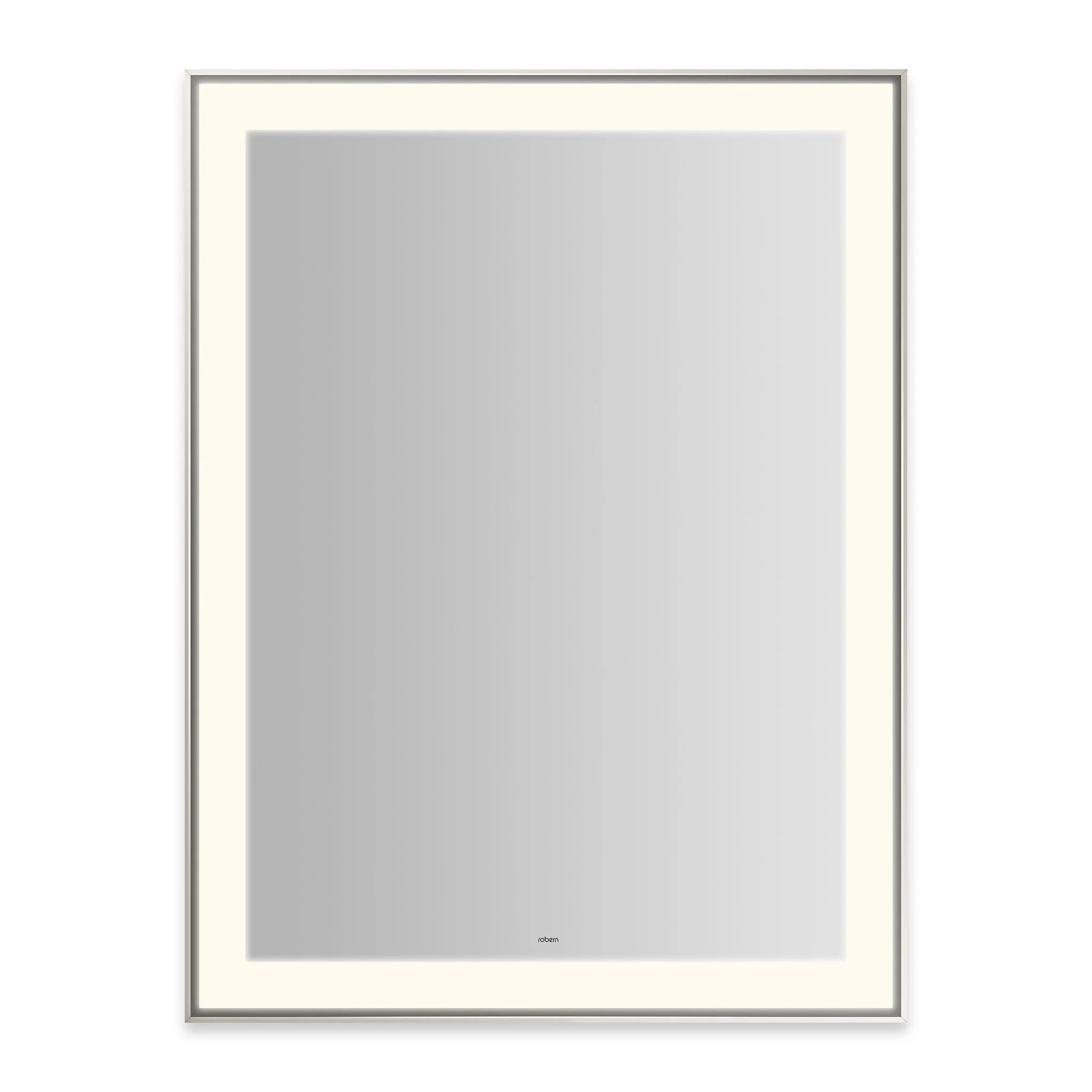 Robern Sculpt Lighted Mirror, 31” x 41” x 2-1/4", Slim Museum Frame, Perimeter Light Pattern, Warm White (3000K), Dimmable, Defogger, Title 24 Compliant - Image 2