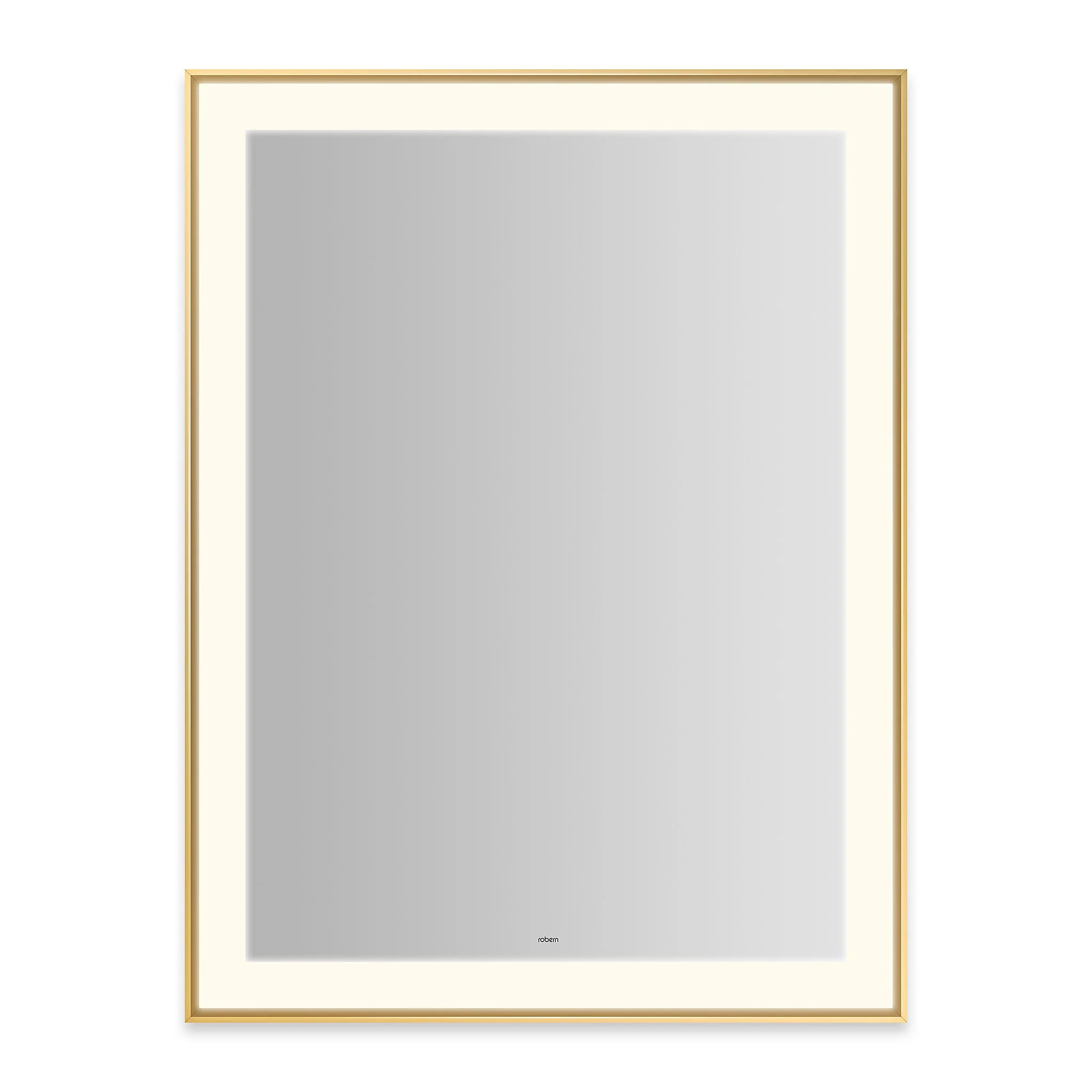 Robern Sculpt Lighted Mirror, 31” x 41” x 2-1/4", Slim Museum Frame, Perimeter Light Pattern, Warm White (3000K), Dimmable, Defogger, Title 24 Compliant - Image 3