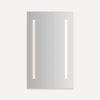 Robern Vitality Lighted Cabinet, 24" x 40" x 4", Columnn Light Pattern, Soft White (3000K), Dimmable, Electrical Outlet, Right Hinge - Image 2