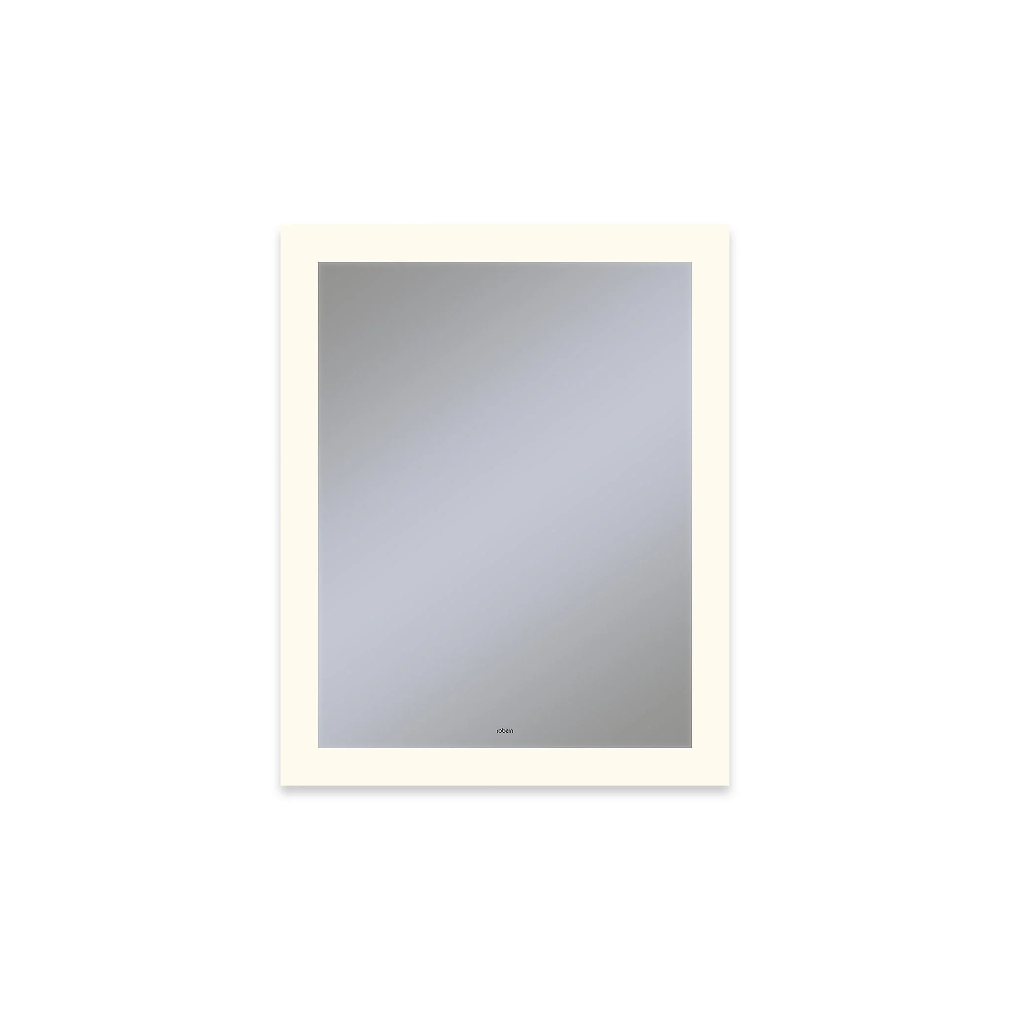 Robern Vitality Lighted Mirror, 24" x 30" x 1-3/4", Perimeter Light Pattern, Warm White (3000K), Dimmable, Defogger