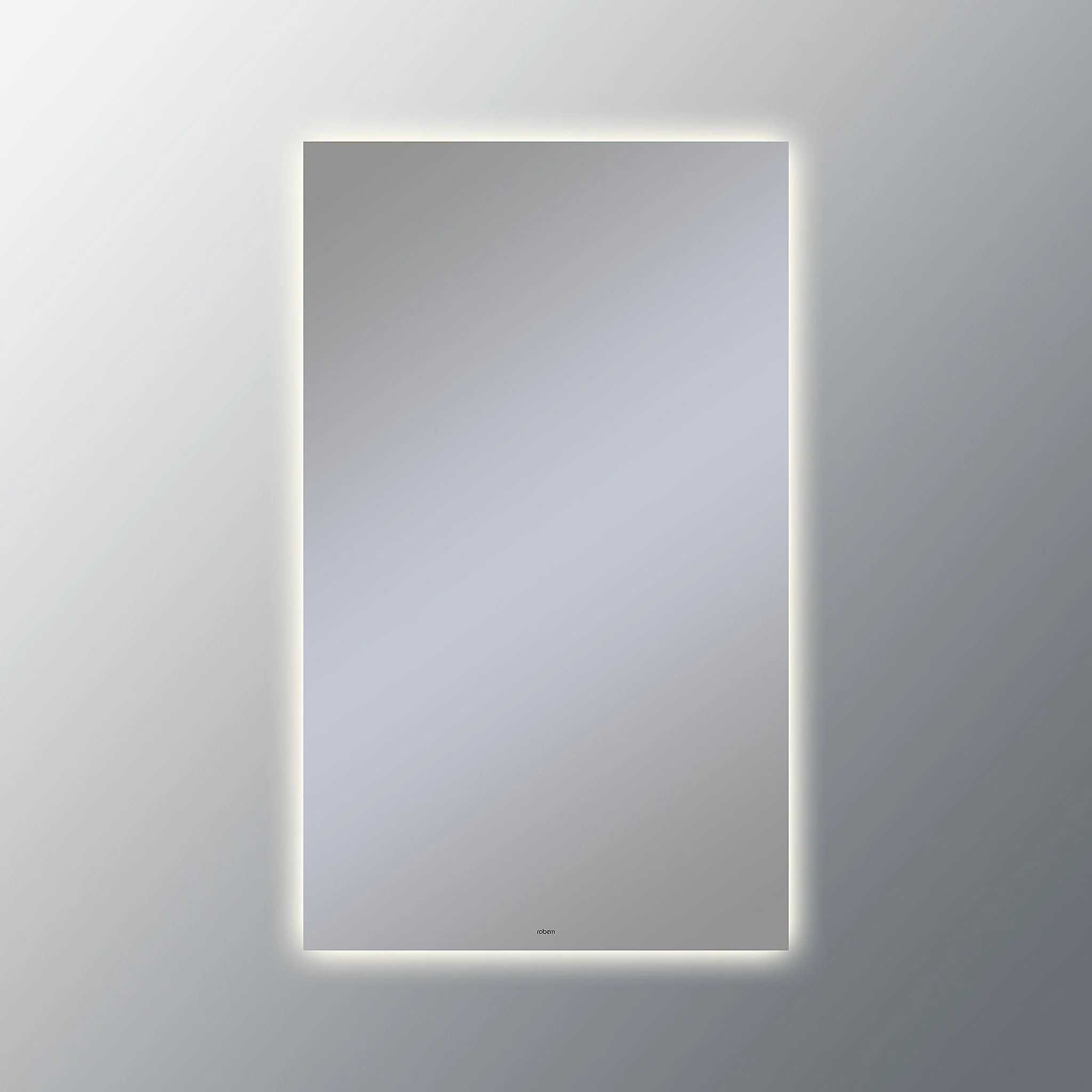 Robern Vitality Lighted Mirror, 24" x 40" x 1-3/4", Glow Light Pattern, Warm White (3000K), Dimmable, Defogger