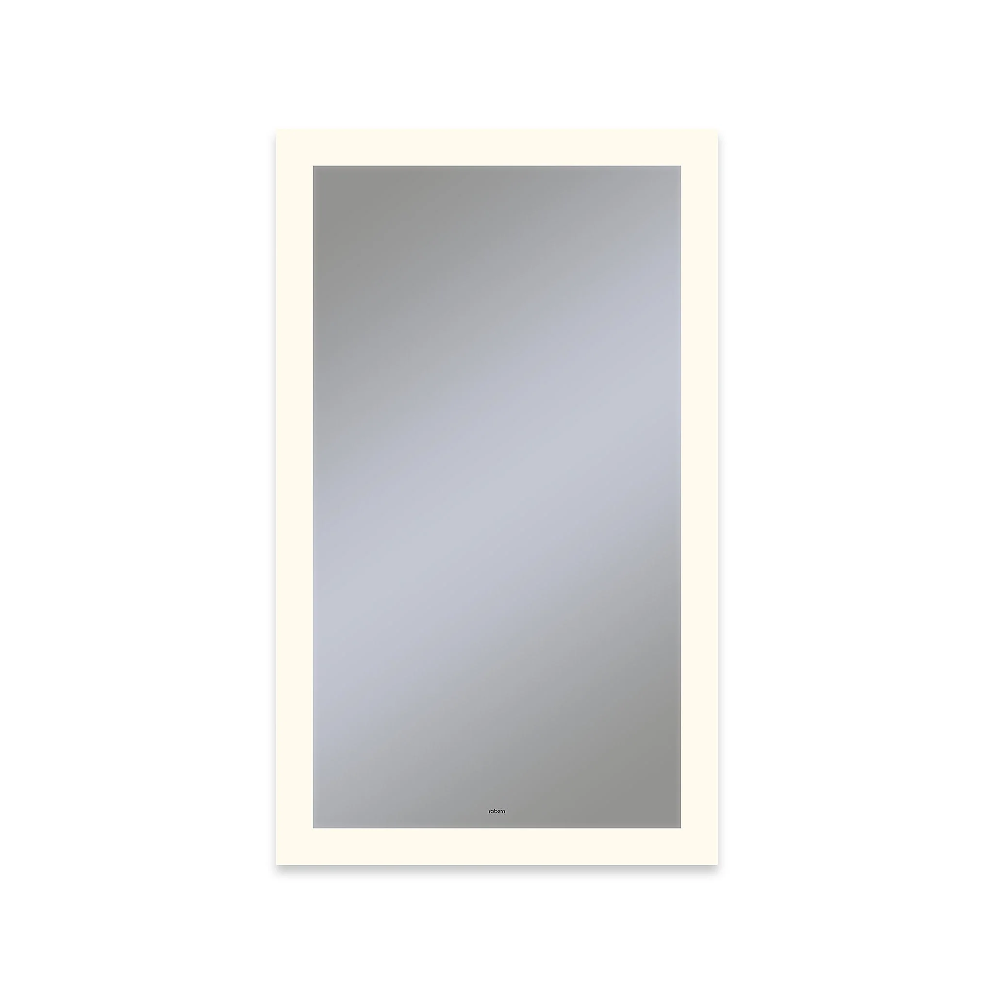 Robern Vitality Lighted Mirror, 24" x 40" x 1-3/4", Perimeter Light Pattern, Warm White (3000K), Dimmable, Defogger