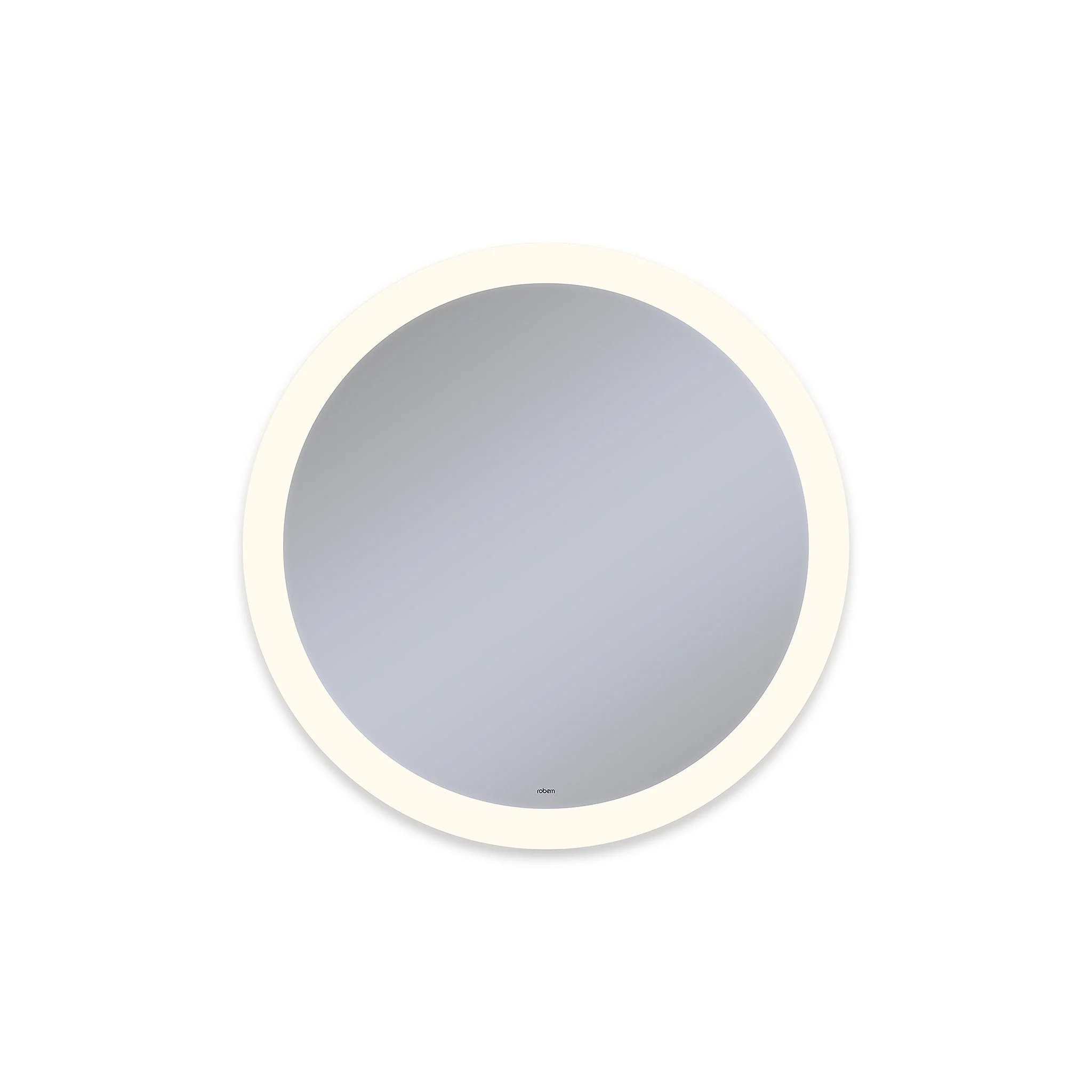 Robern Vitality Lighted Mirror, 30" Round, Perimeter Light Pattern, Warm White (3000K), Dimmable, Defogger