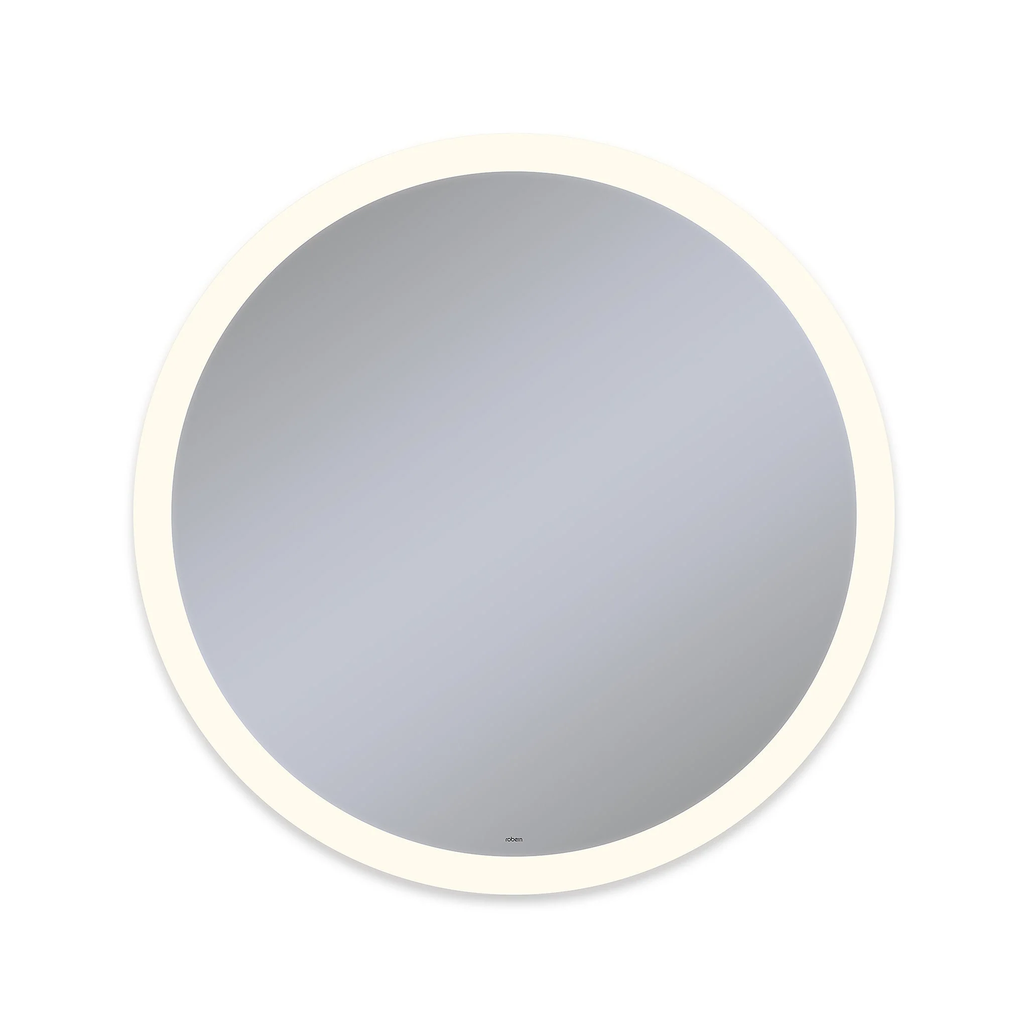 Robern Vitality Lighted Mirror, 40" Round, Perimeter Light Pattern, Warm White (3000K), Dimmable, Defogger