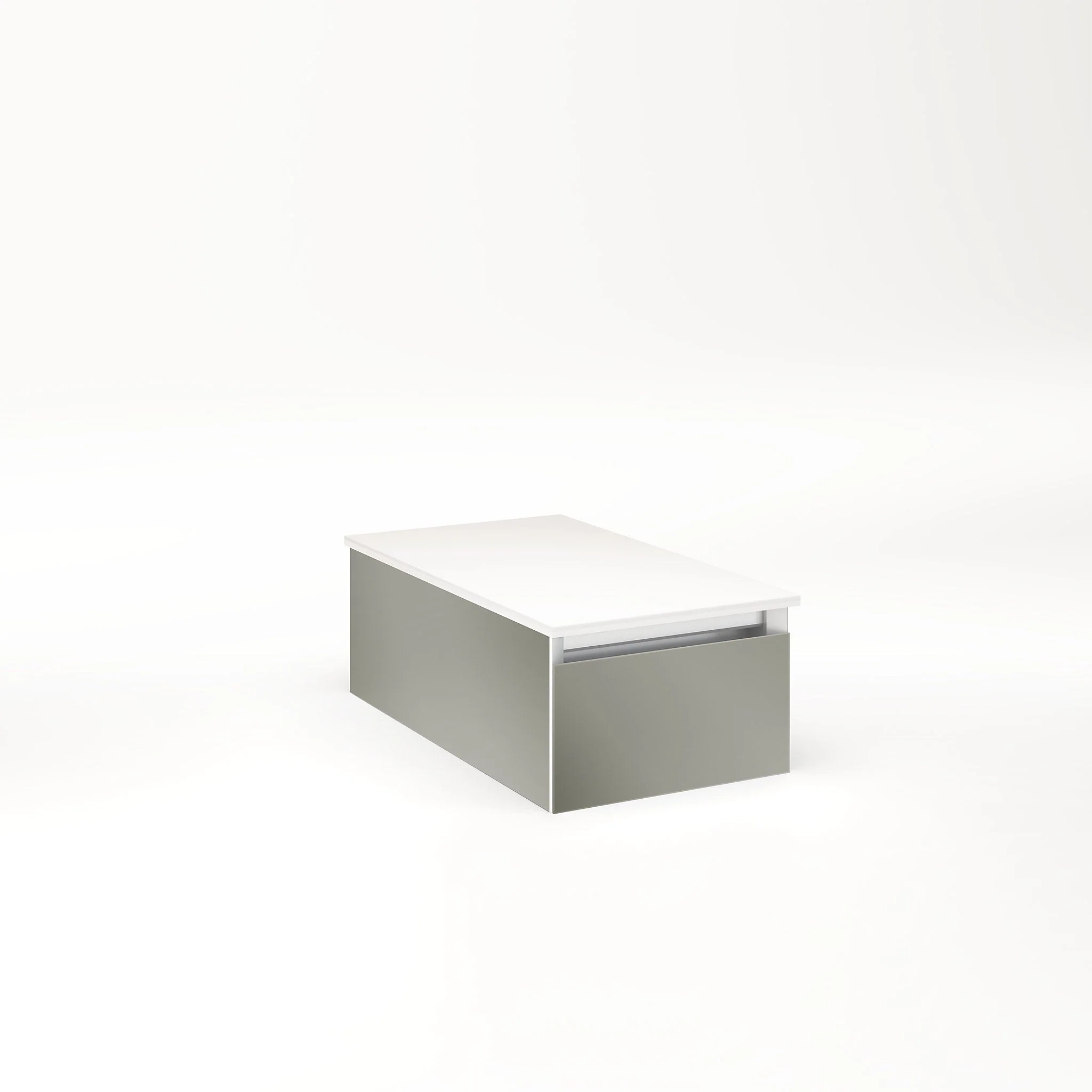 robern VM12H1D21F10L Cartesian Vanity, 12" x 7-1/2" x 21", Mirror, Full Drawer, Night Light, 5000K Temperature (Cool Light)