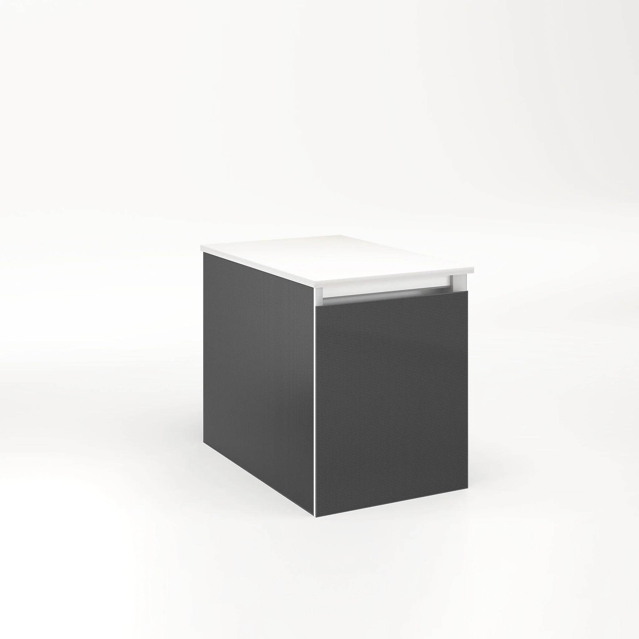 robern VM12H2D18F25L Cartesian Vanity, 12" x 15" x 18", Silver Screen, Full Drawer, Night Light, 5000K Temperature (Cool Light)