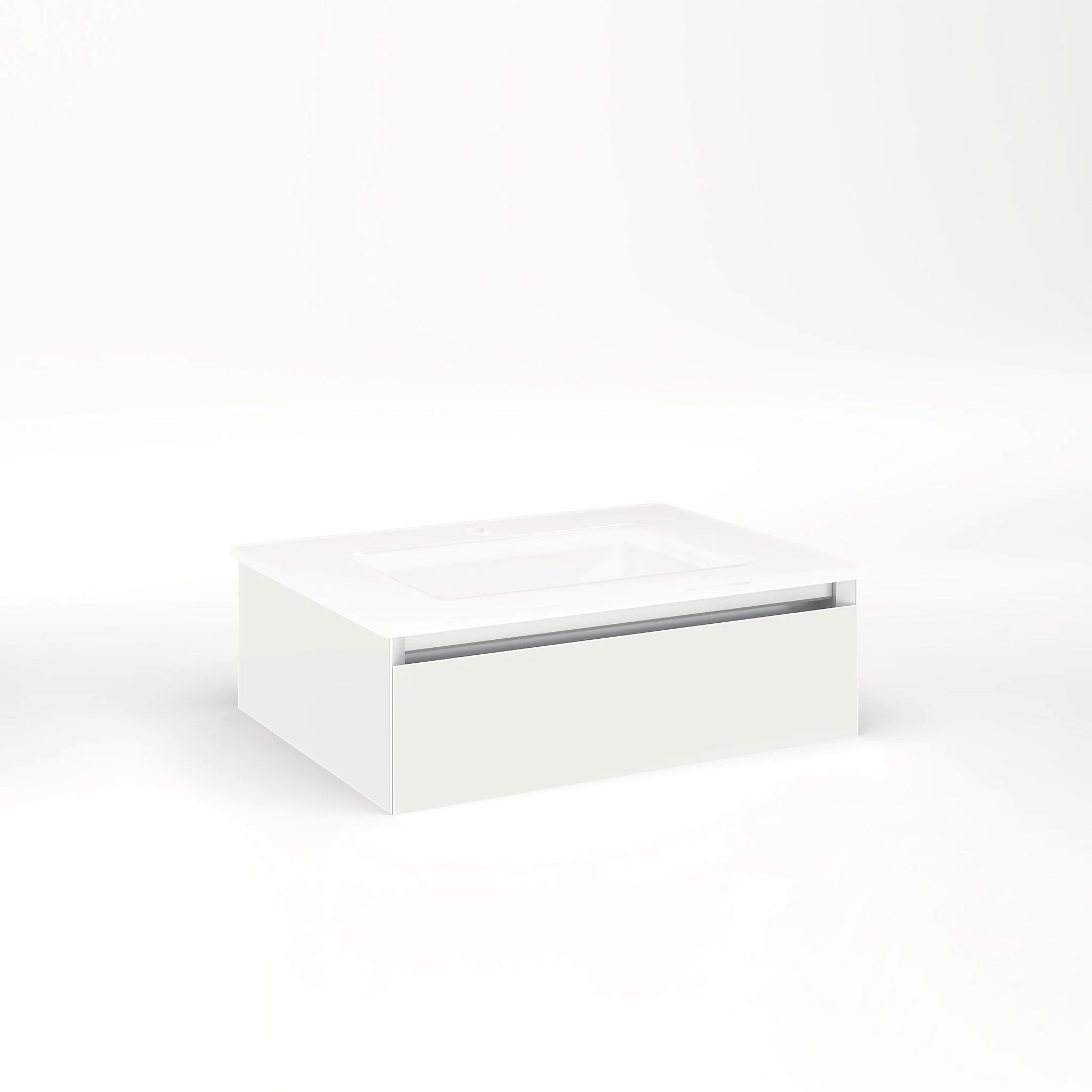 robern VM24H1D18P22L Cartesian Vanity, 24" x 7-1/2" x 18", Beach, Plumbing Drawer, Night Light, 5000K Temperature (Cool Light)