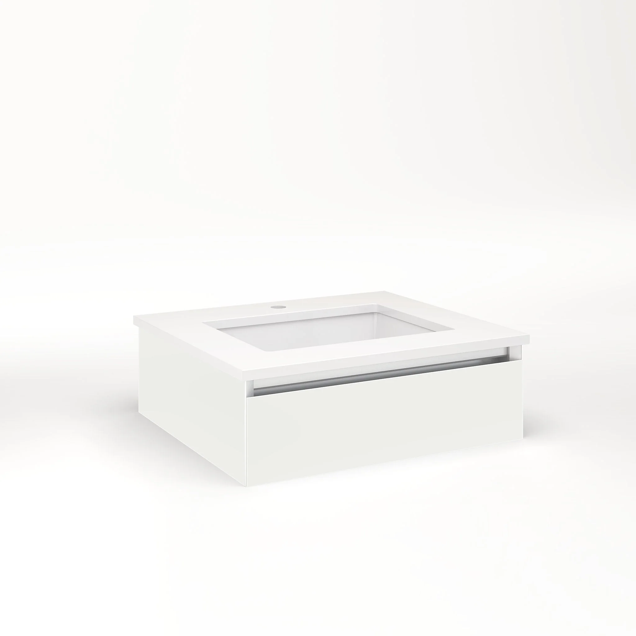 robern VM24H1D21F22L Cartesian Vanity, 24" x 7-1/2" x 21", Beach, Full Drawer, Night Light, 5000K Temperature (Cool Light)