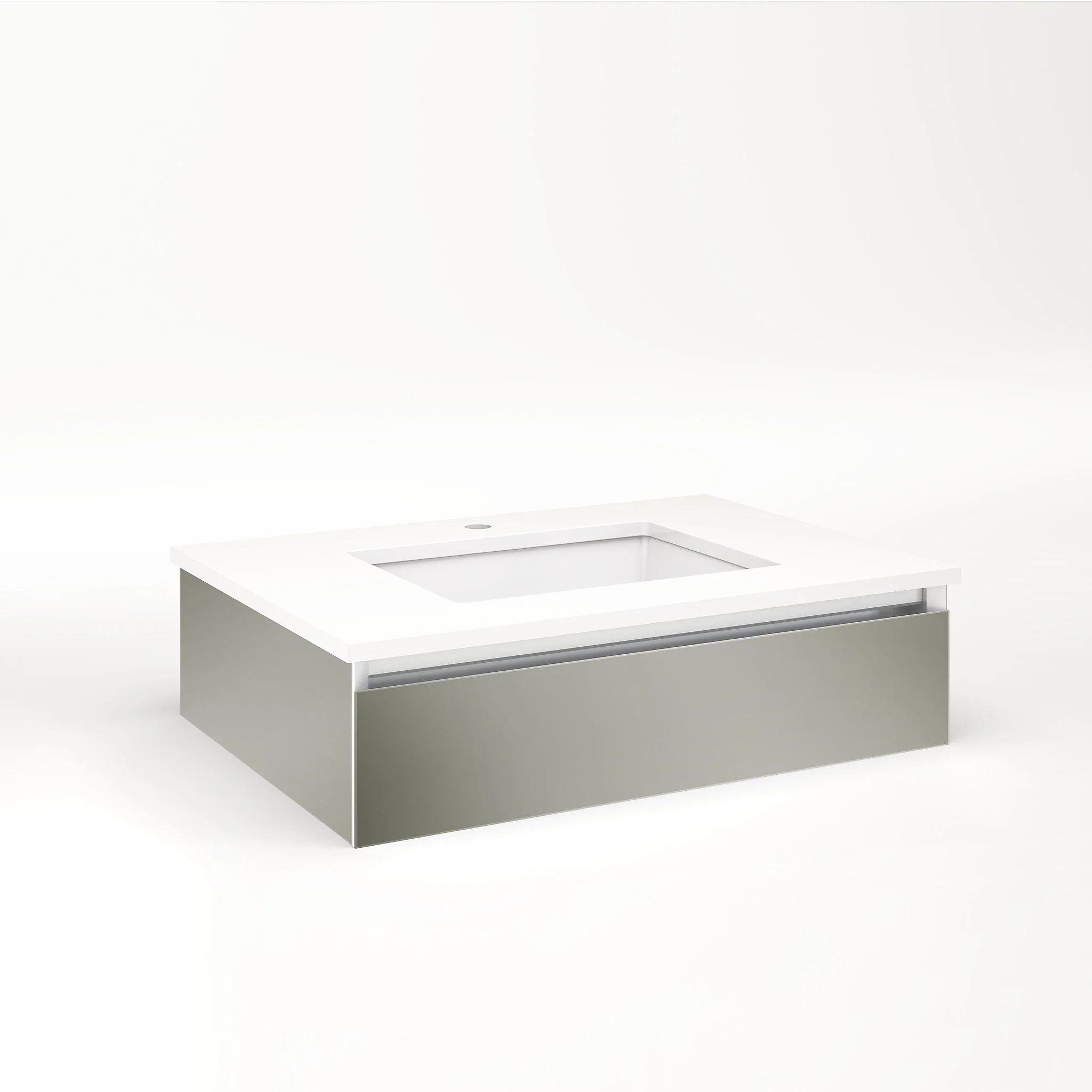 robern VM30H1D21F10N Cartesian Vanity, 30" x 7-1/2" x 21", Mirror, Full Drawer, No Night Light