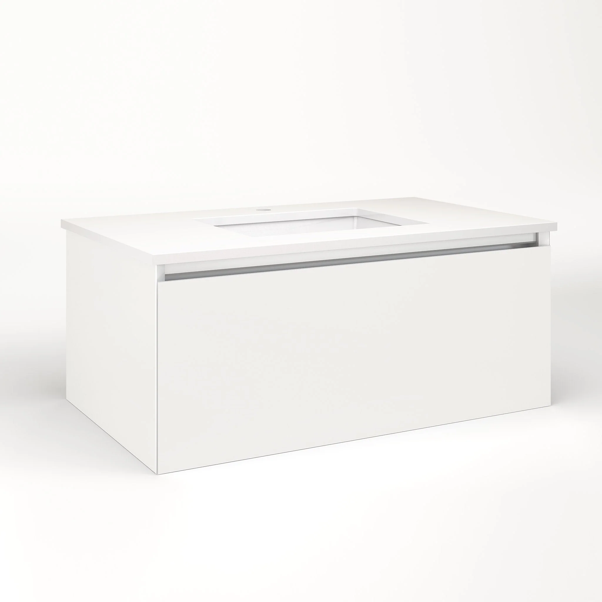 robern VM36H2D21F22L Cartesian Vanity, 36" x 15" x 21", Beach, Full Drawer, Night Light, 5000K Temperature (Cool Light)